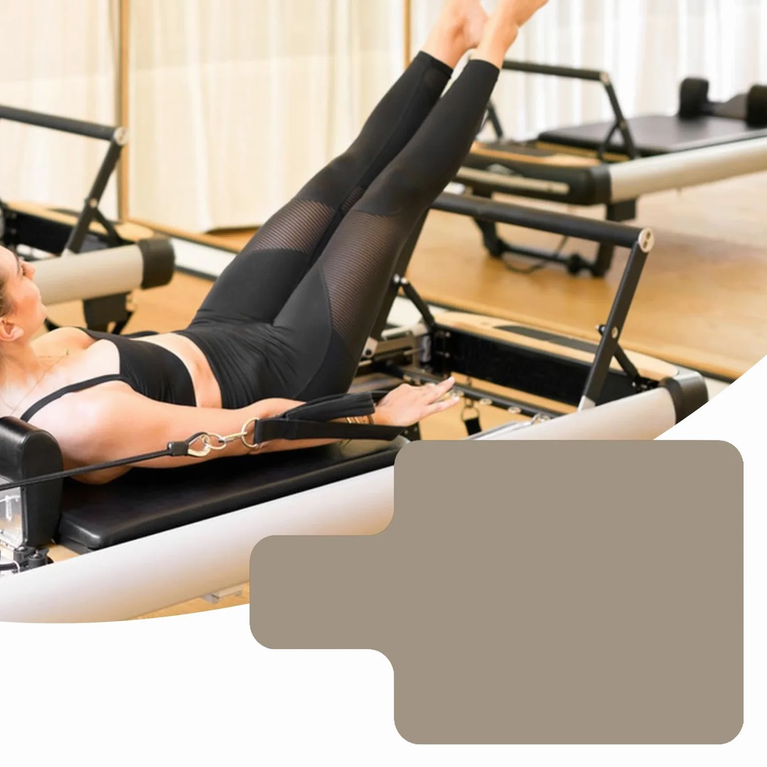 Gralara Reformer de Pilates de PU Portátil Y Ligero, Accesorios para Reformer de Pilates, Toalla para Entrenamiento Físico Y Equilibrio.