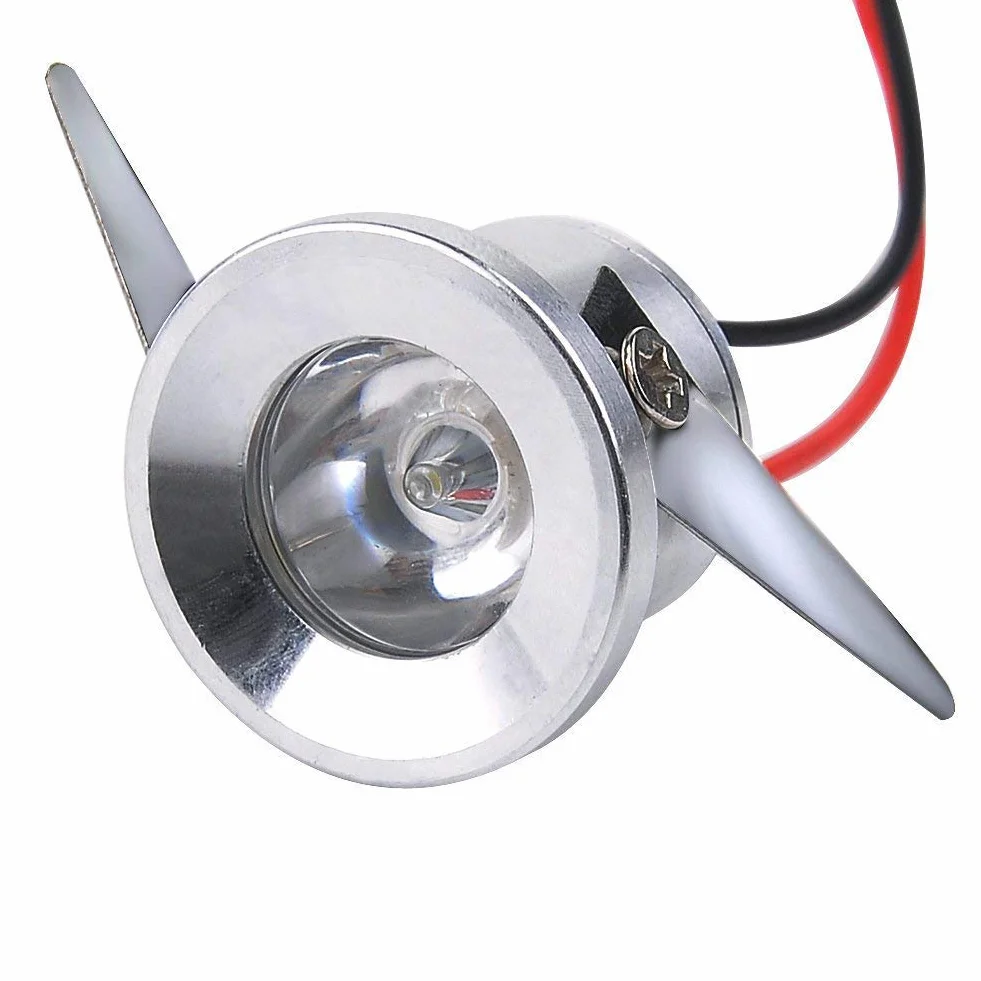 6 mini focos LED empotrables 1W Yeehome para escaparate estación interior iluminación cartón yeso incluye transformador