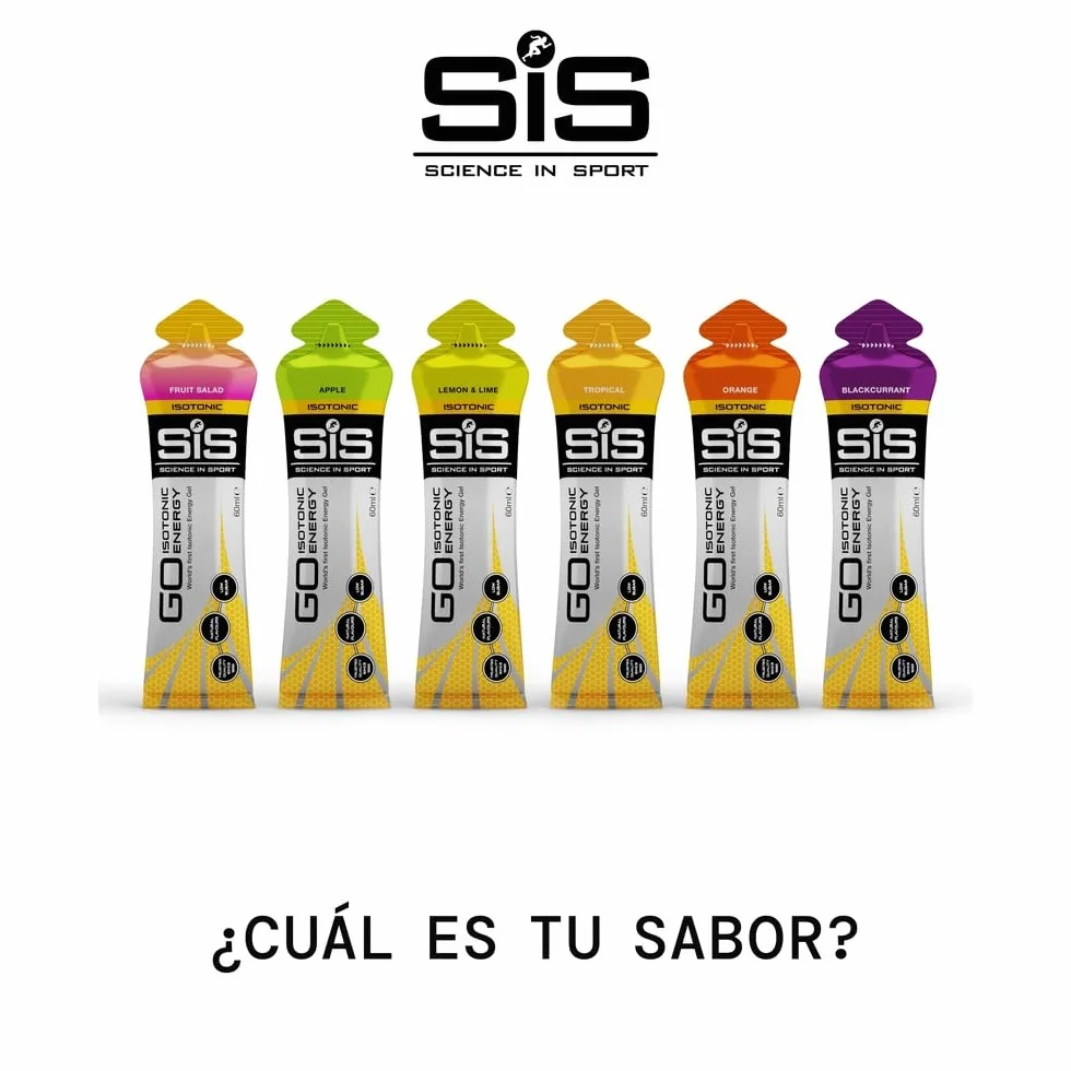 Science in Sport GO Gel Energético Isotónico 7cx 60ml Variado Vegano