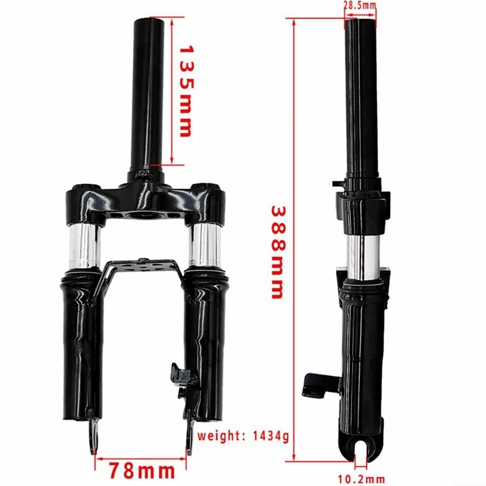 Para horquilla delantera Ninebot, para Ninebot MAX Scooter eléctrico Soporte de pie de horquilla delantera, para Ninebot Max Scooter Kit de amortiguador hidráulico