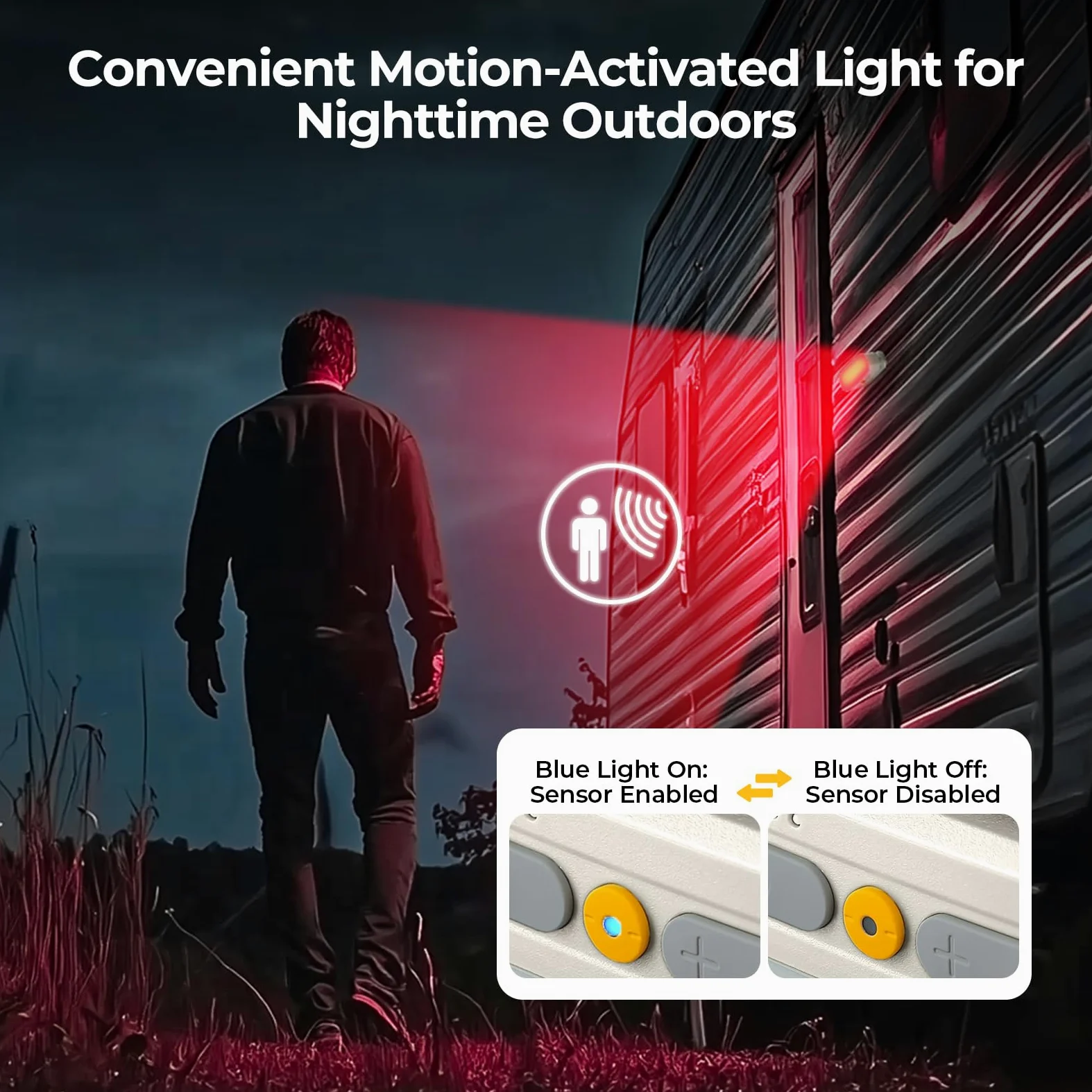 BougeRV Luz de área móvil, linterna de camping recargable, luz de camping portátil de 3200 mAh, IP65 impermeable, lámpara de campamento para tienda de campaña, cortes de energía, emergencia