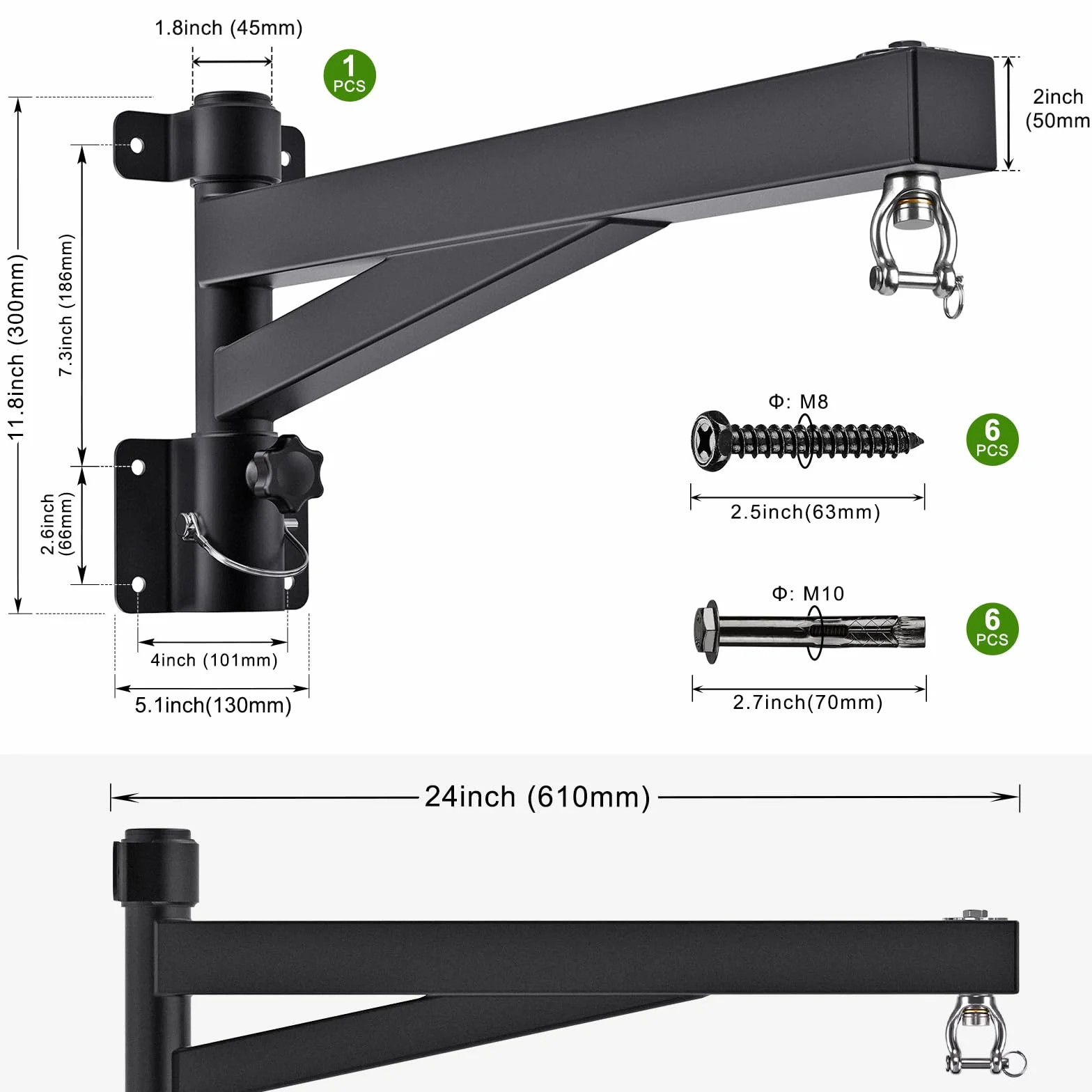 BeneLabel Soporte para Saco de Boxeo, Soporte para Colgar en la Pared, Soporte Pesado con RotacióN Silenciosa para Gimnasio en Casa, Interior Y Exterior, Ejercicio de Boxeo