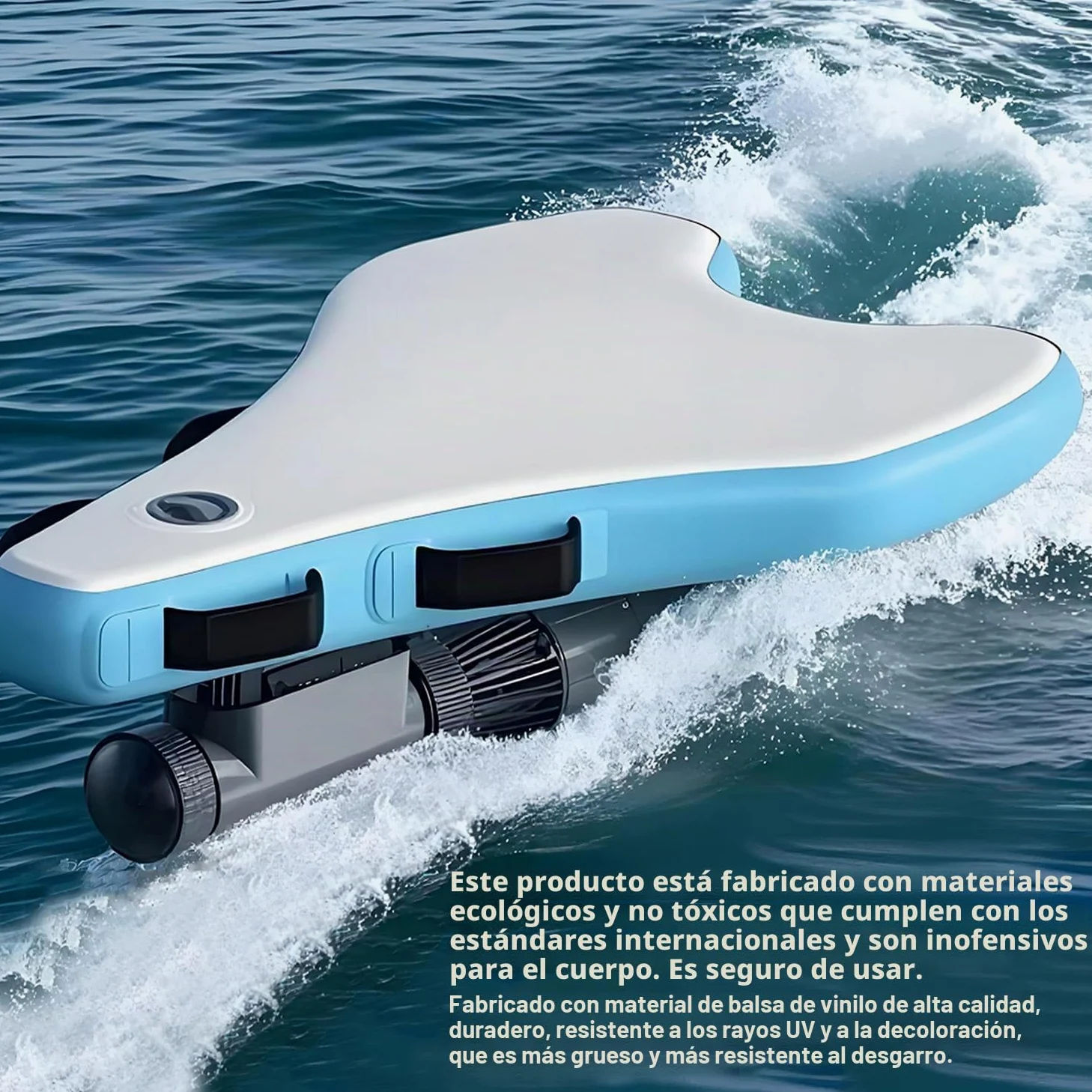 Tabla de surf eléctrica Jet Board, bodyboard inflable con motor SUP de 500 W, batería de 10 000 mAh (40-130 min), velocidad de 3 a 7 km/h, modo dual para principiantes y profesionales 500W10A