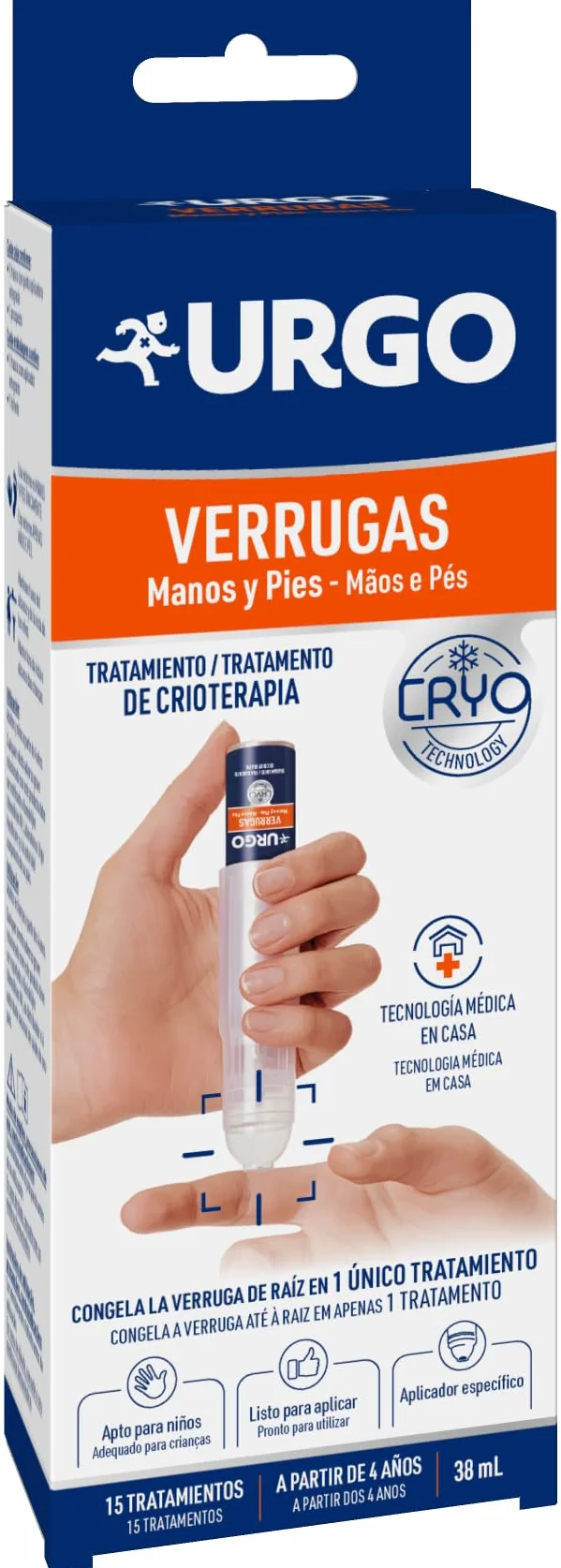 Urgo Verrugas Crioterapia 38 ml 15 tratamientos Congela la verruga