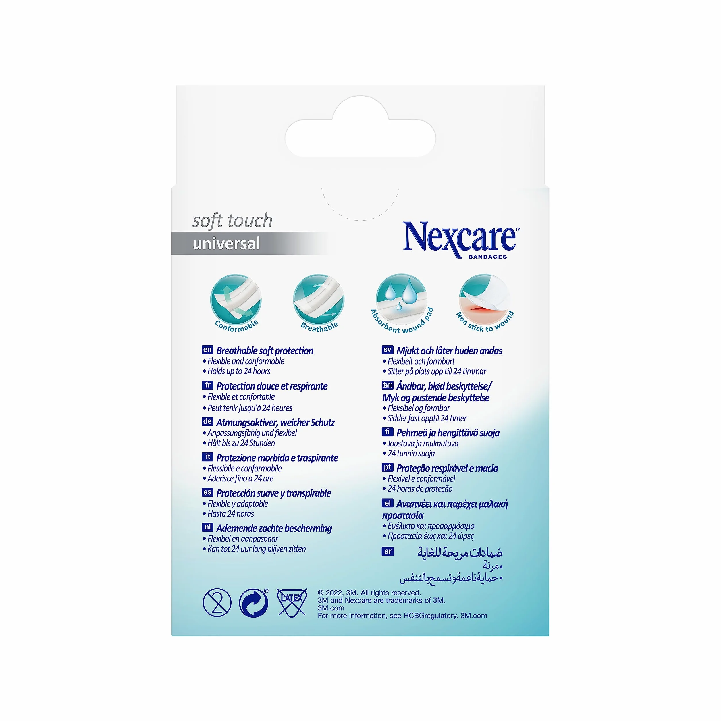 Nexcare Universal Soft Touch tiras 1 m x 8 cm