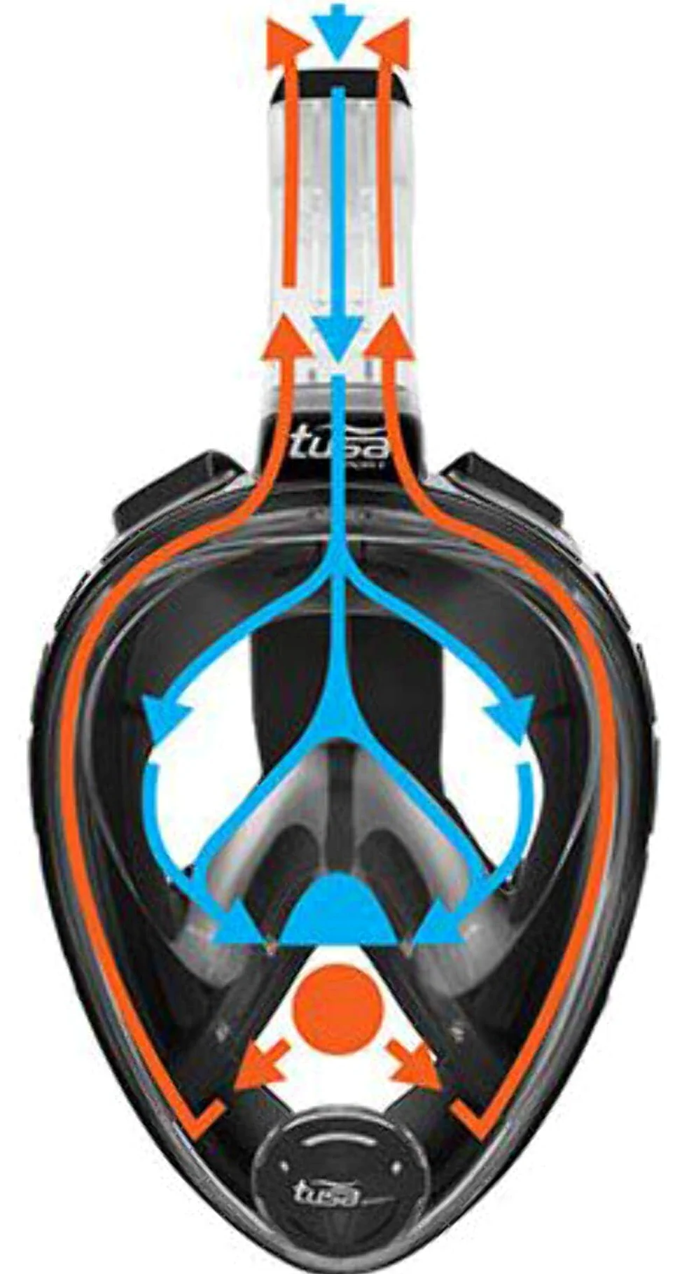 Tusa UM8001 Full Face Mask and Snorkel Small/Medium