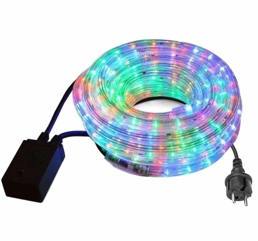 Tira de luz LED RGB para jardín navidad exterior 6 metros waterproof