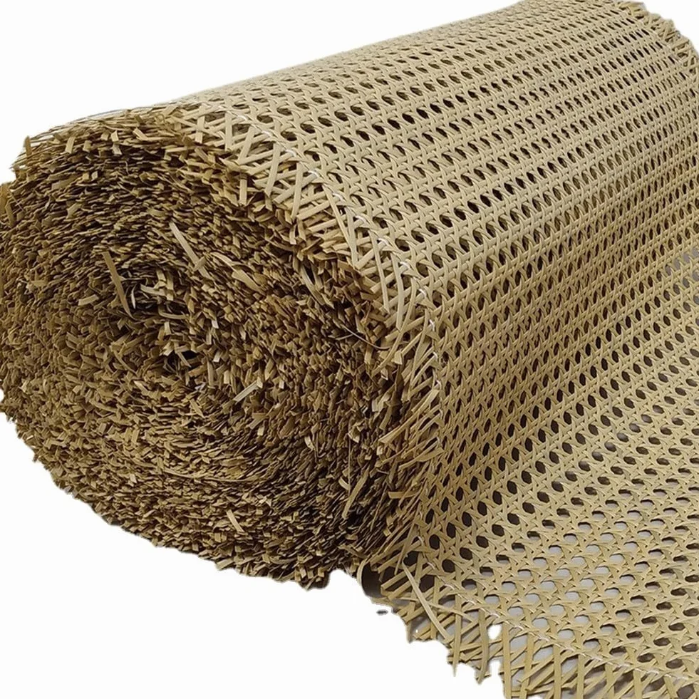 Rollo de malla de ratán, rollo de cincha de caña de ratán natural para muebles, sillas, armarios y techos (50 x 150 cm)