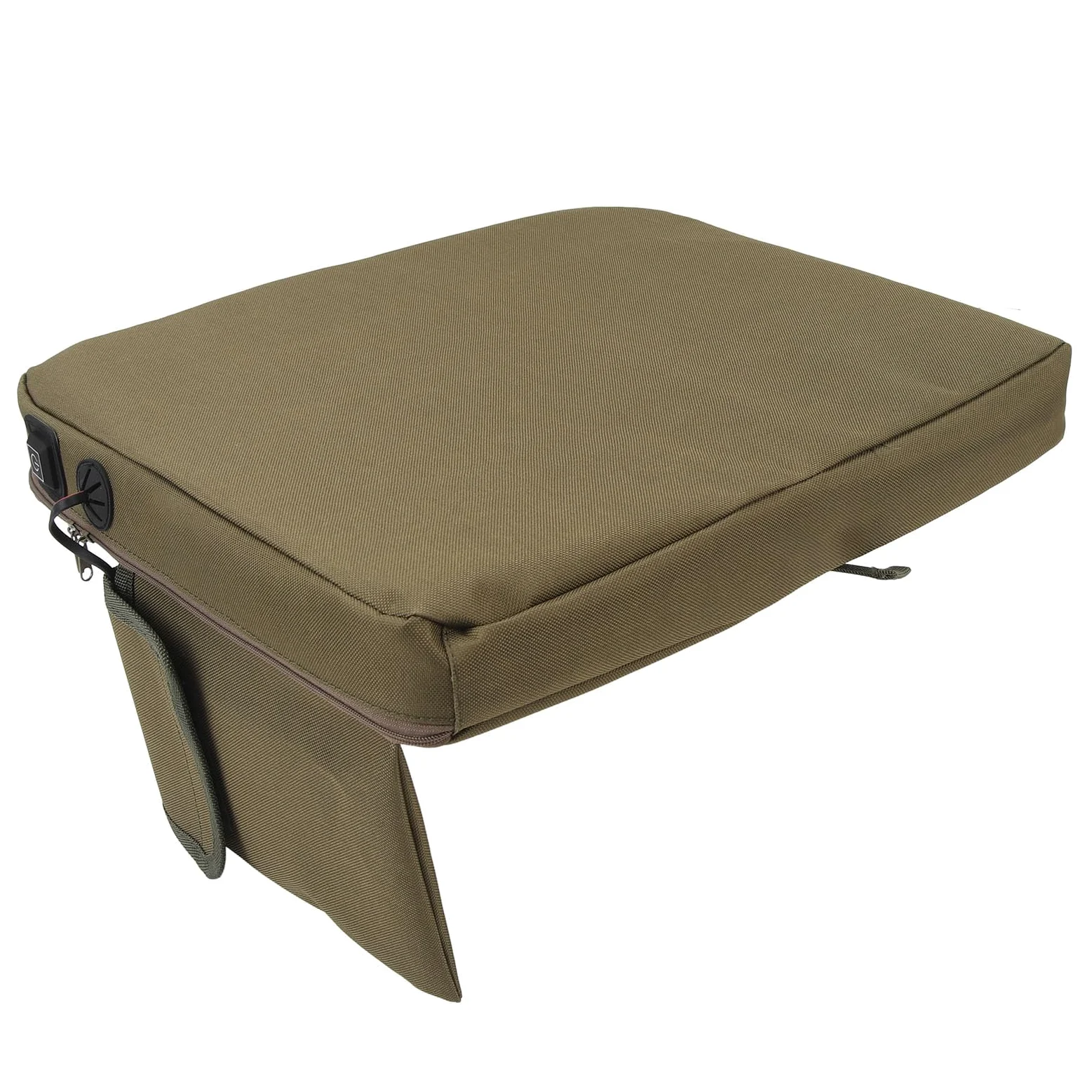 VGEBY Cojín de Asiento con Calefacción Portátil, Carga USB, 3 Configuraciones de Temperatura, Ligero, Impermeable, con Tecnología de Calefacción Inteligente, para Acampar, Pescar,