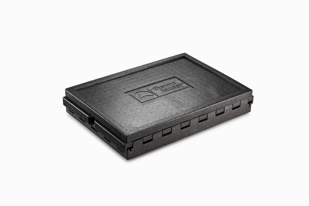 thermohauser Caja térmica EPP Vario Universal, negro, con tapa, 71,5 L, 68,5 x 48,5 x 32,0 cm