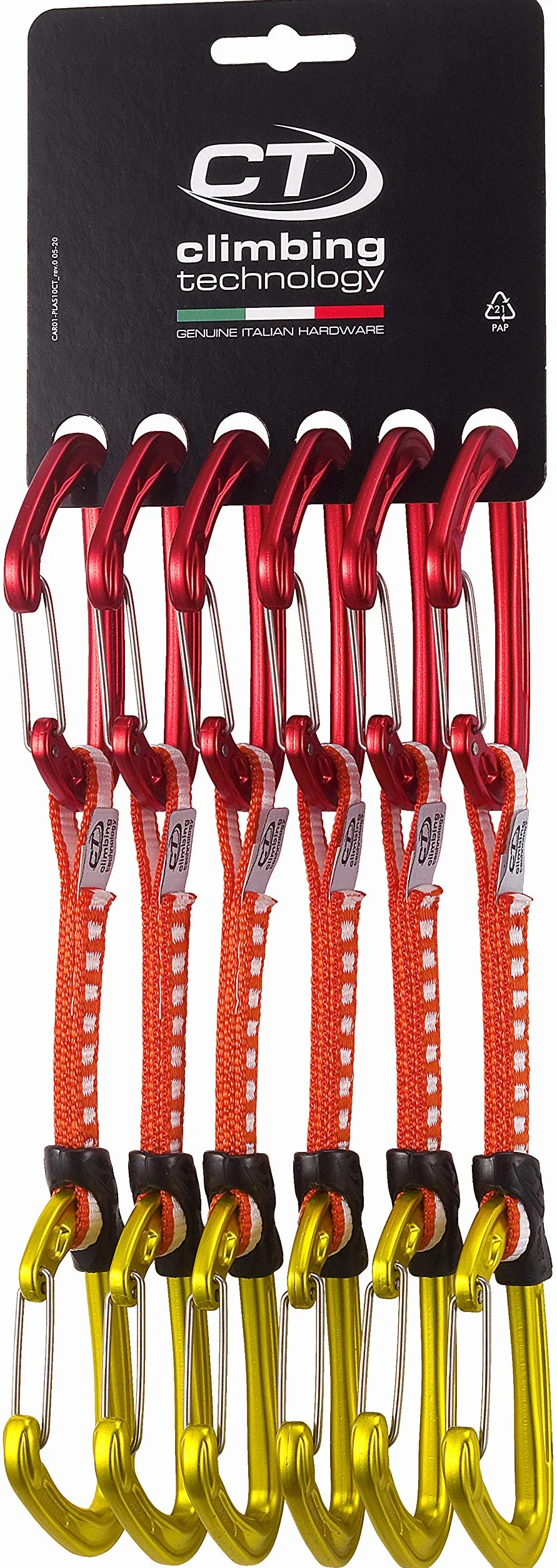Climbing Technology Fly-Weight EVO Set DY Cinta de Correr Unisex Adulto Rojo/Dorado 12 cm