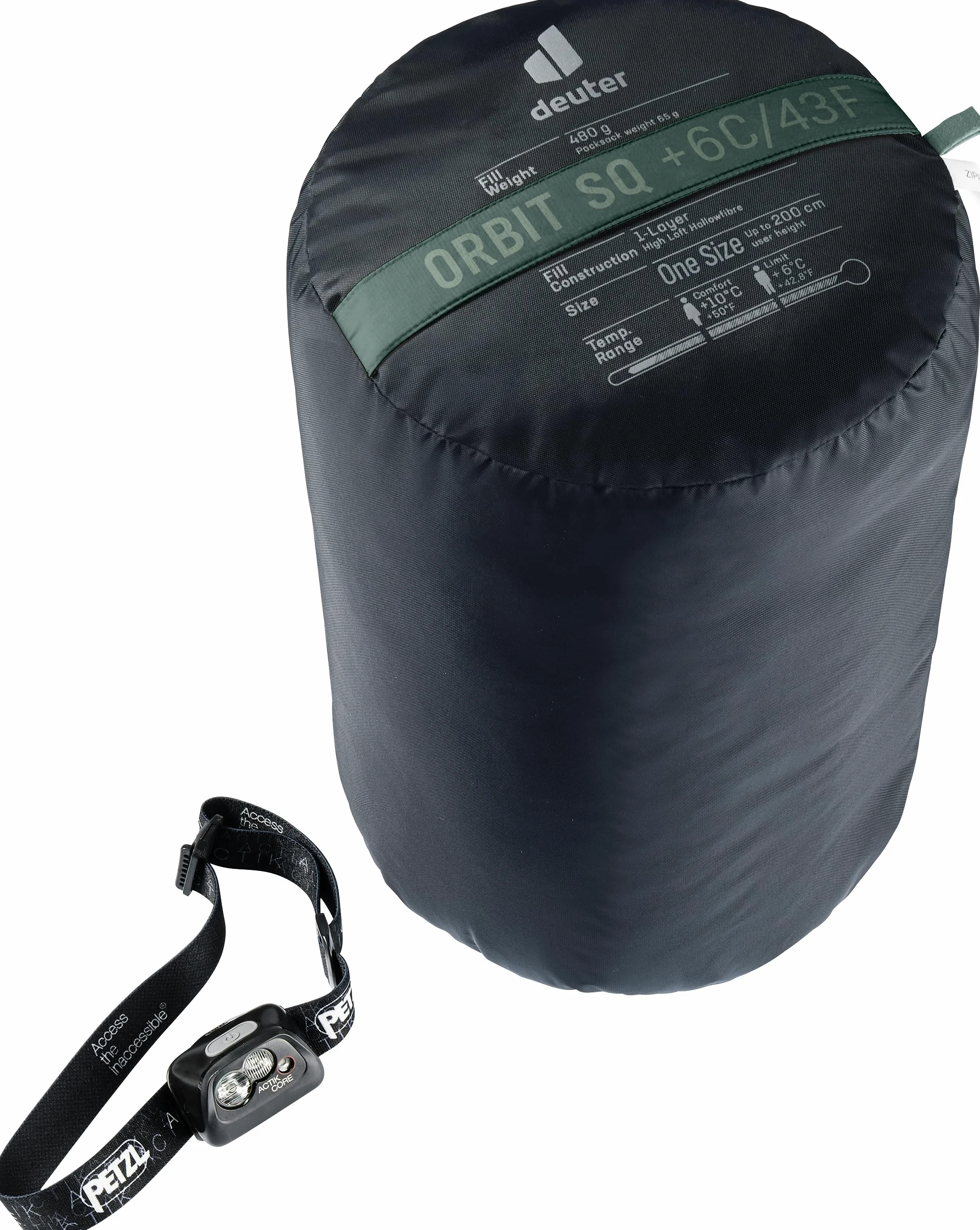 deuter Orbit SQ +6C/43F Saco de Dormir de Fibra sintética, Saco de Dormir de Manta