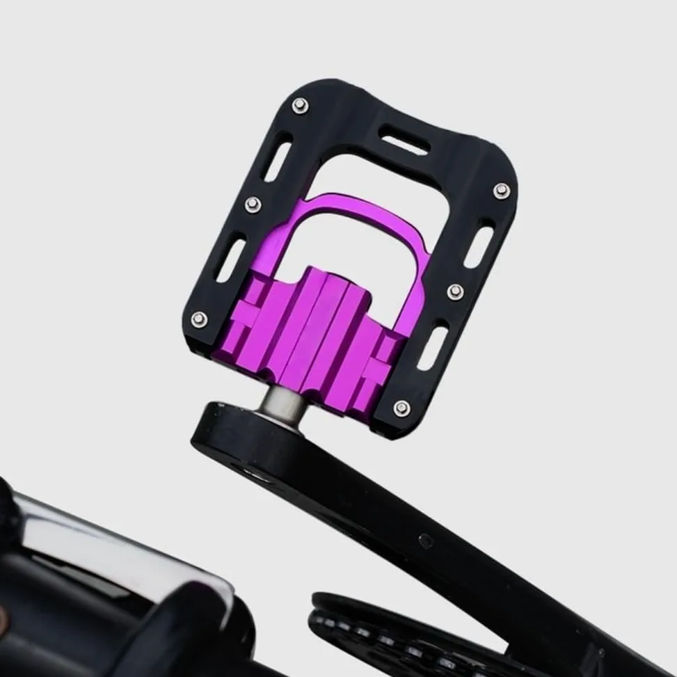 Honseadek Pedales de bicicleta plegables de 9/16 pulgadas, aleación de aluminio con rodamientos sellados, diseño de plegado rápido para bicicletas Brompton y plegables, antideslizantes para