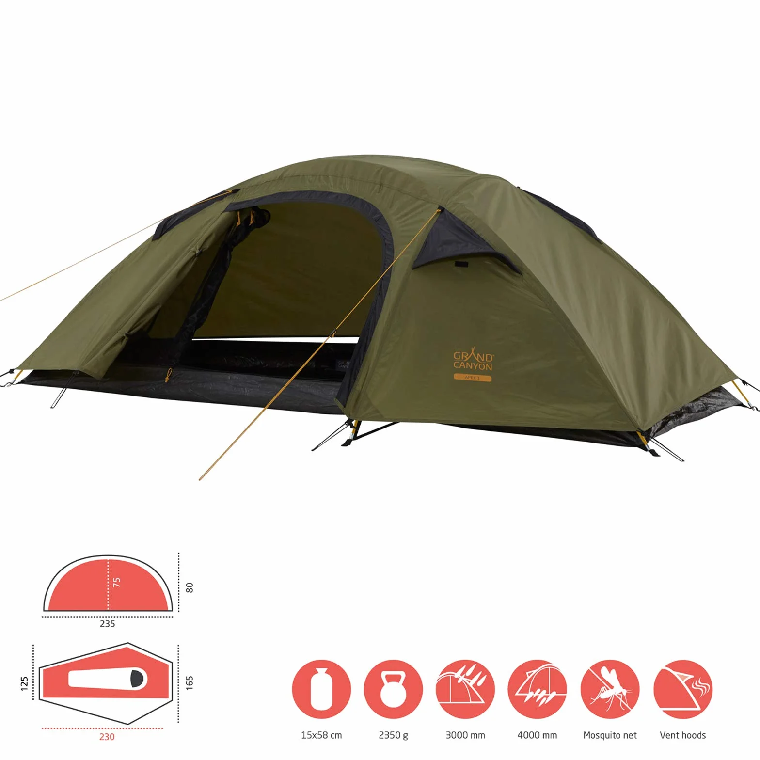 Grand Canyon Apex 1 Tent