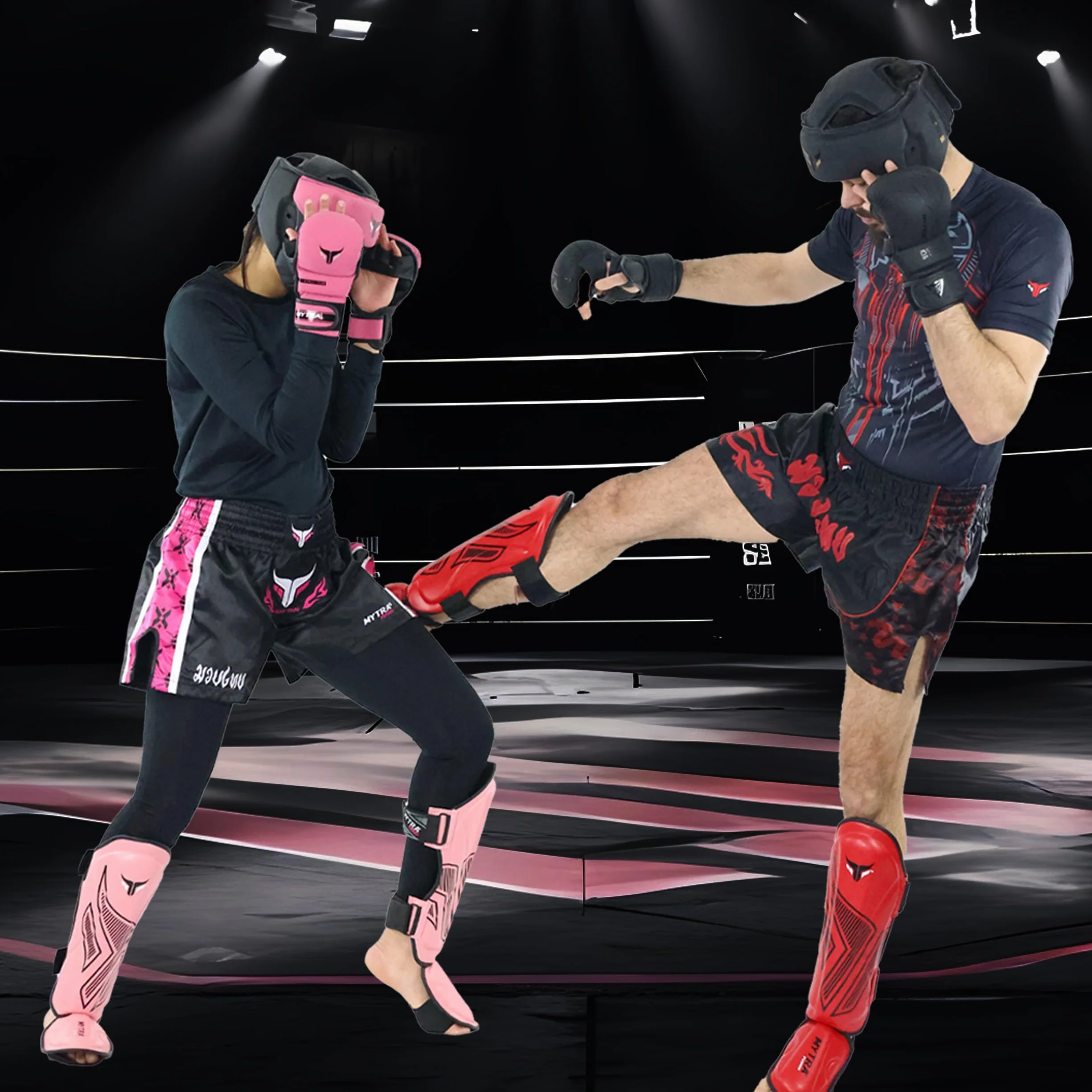 Mytra Fusion Adult Shin Pad, Shin Protector, Shin Guard For Boxing, MMA, Muay Thai, & Martial Arts Training