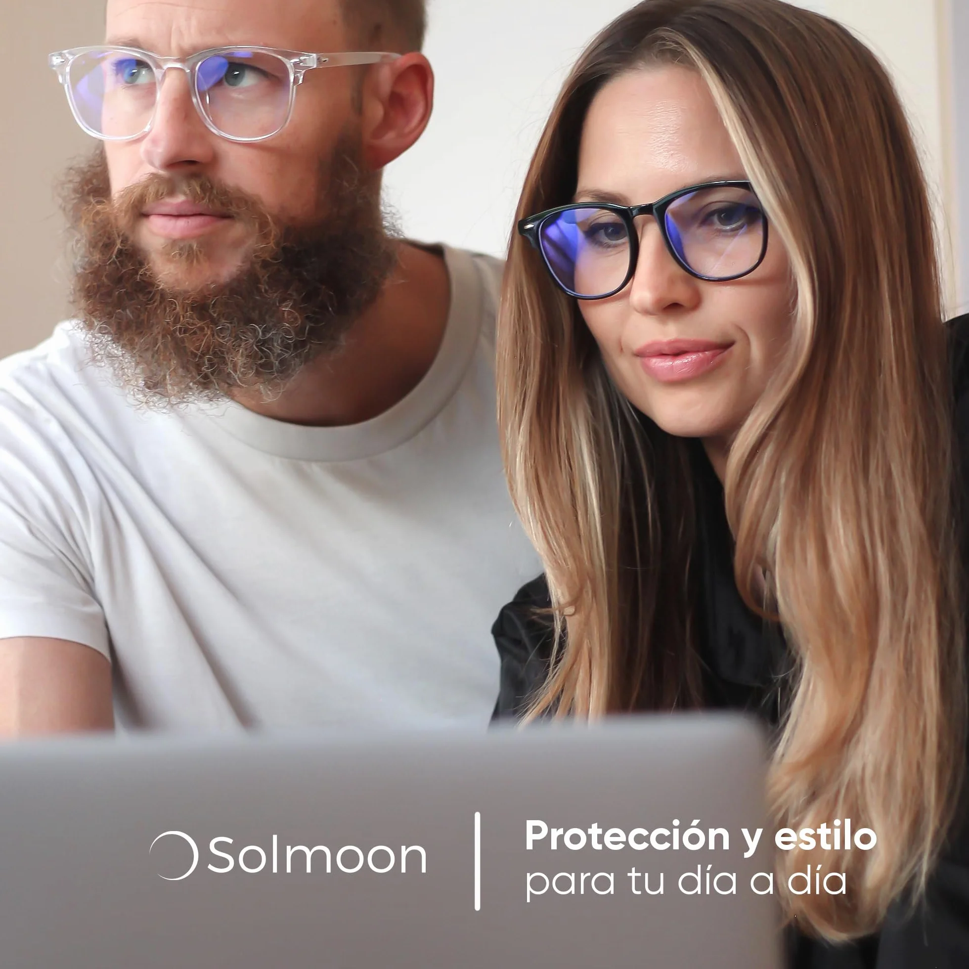 Solmoon Gafas Filtro Luz Azul Antifatiga Anti-Azules Gaming Lectura Lentes Antireflejo