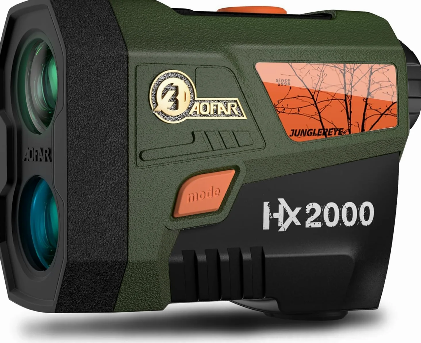 AOFAR HX2000 Telémetro de Caza 2000 Yardas con Pantalla OLED | Pantalla OLED bicolor, 95 % de transmisión de luz, distancia horizontal, modos de escaneo y velocidad, resistencia IPX4.