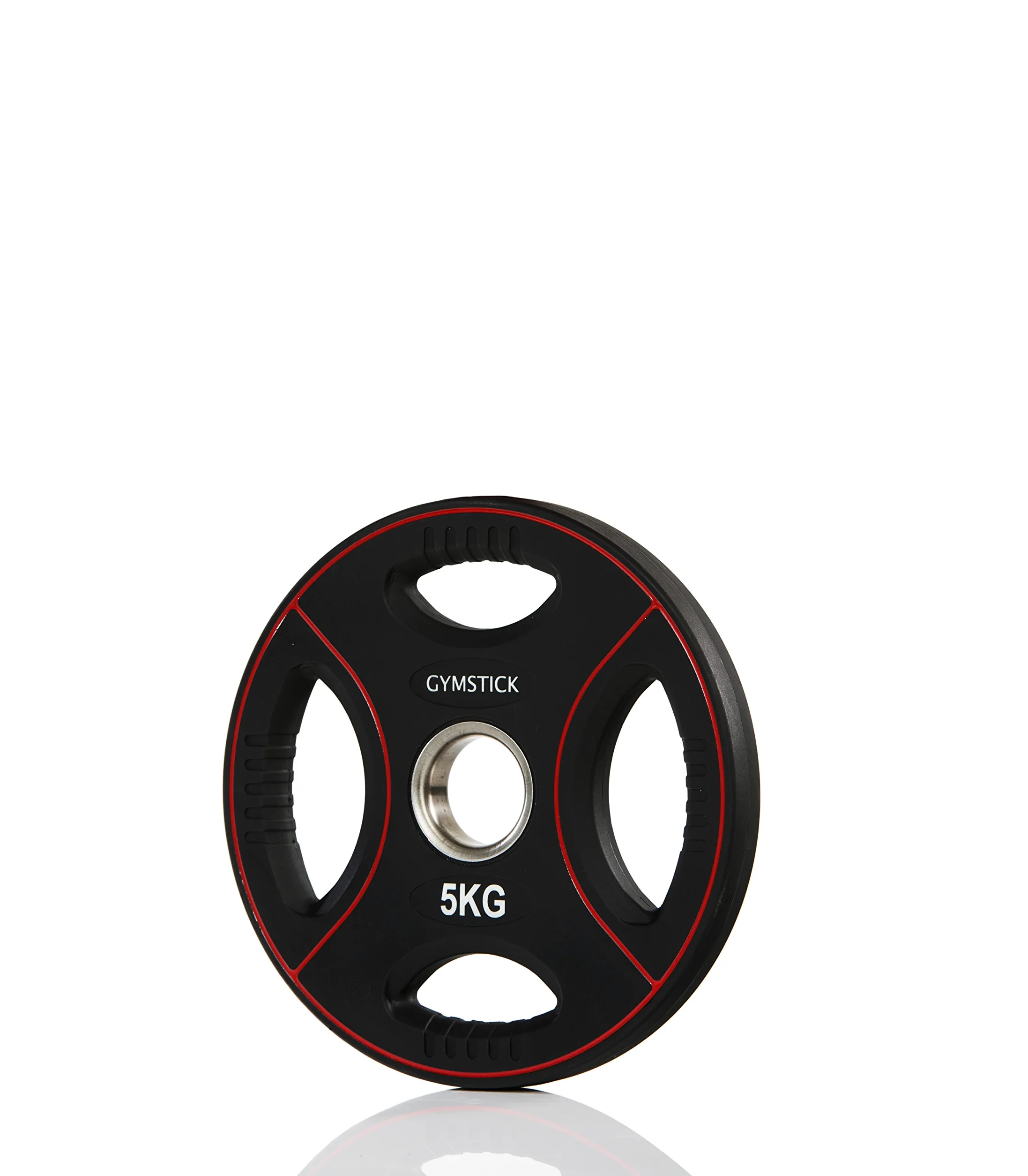 Gymstick Unisex Pro sintética Peso Placa 5, Negro/Rojo, 5 kg