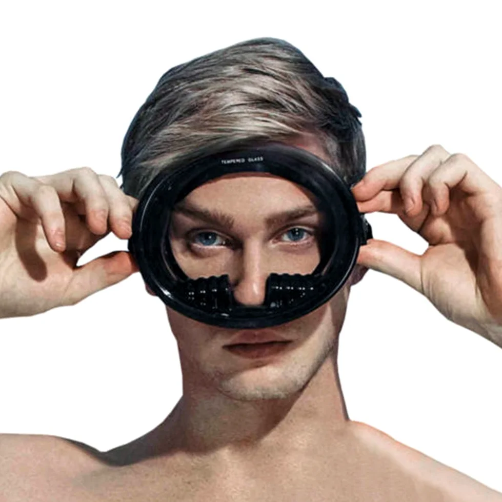 Máscara de Buceo, Máscara de Buceo, Mascarilla de Estilo Retro, Mascarilla de Pesca Submarina, Anti Niebla, Resistente Al Agua