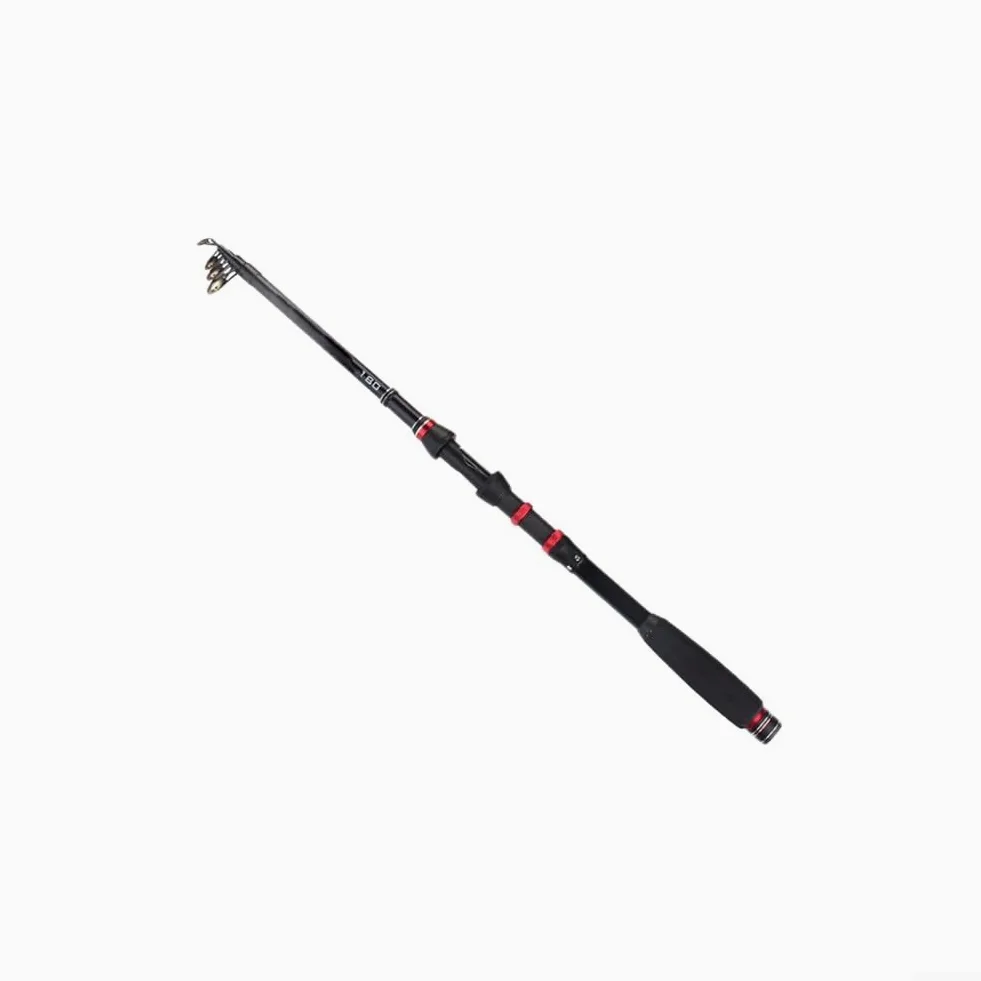 Caña de pescar plegable, 6, 7, 8, 9, 10 secciones, material de carbono, diámetro de extremo 12, 8, 20, 4 mm