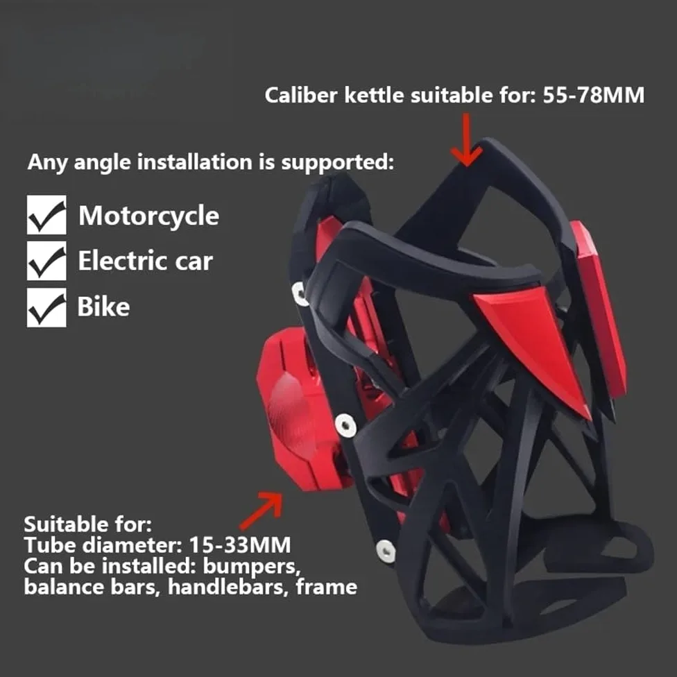 Portavasos Motocicleta Soporte para Botella De Agua, Termo para Bebidas, para Taza Café, Sdand, Motocicleta CNC para XADV 750 XADV750 Xadv750