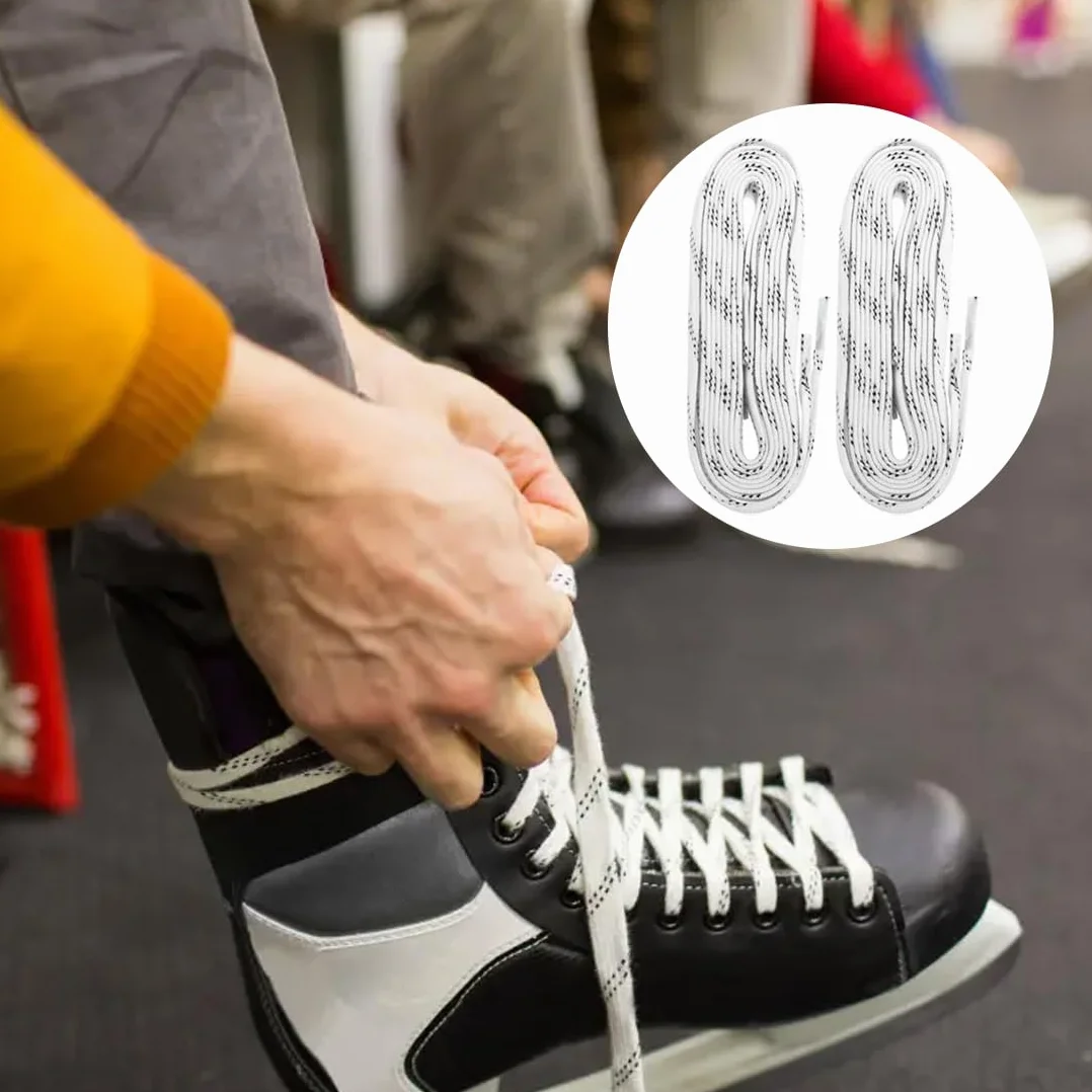 IKOPFLN 1 par Alephnull Cordones encerados Inline Hockey para Patinaje sobre Hielo Anti-Fractura