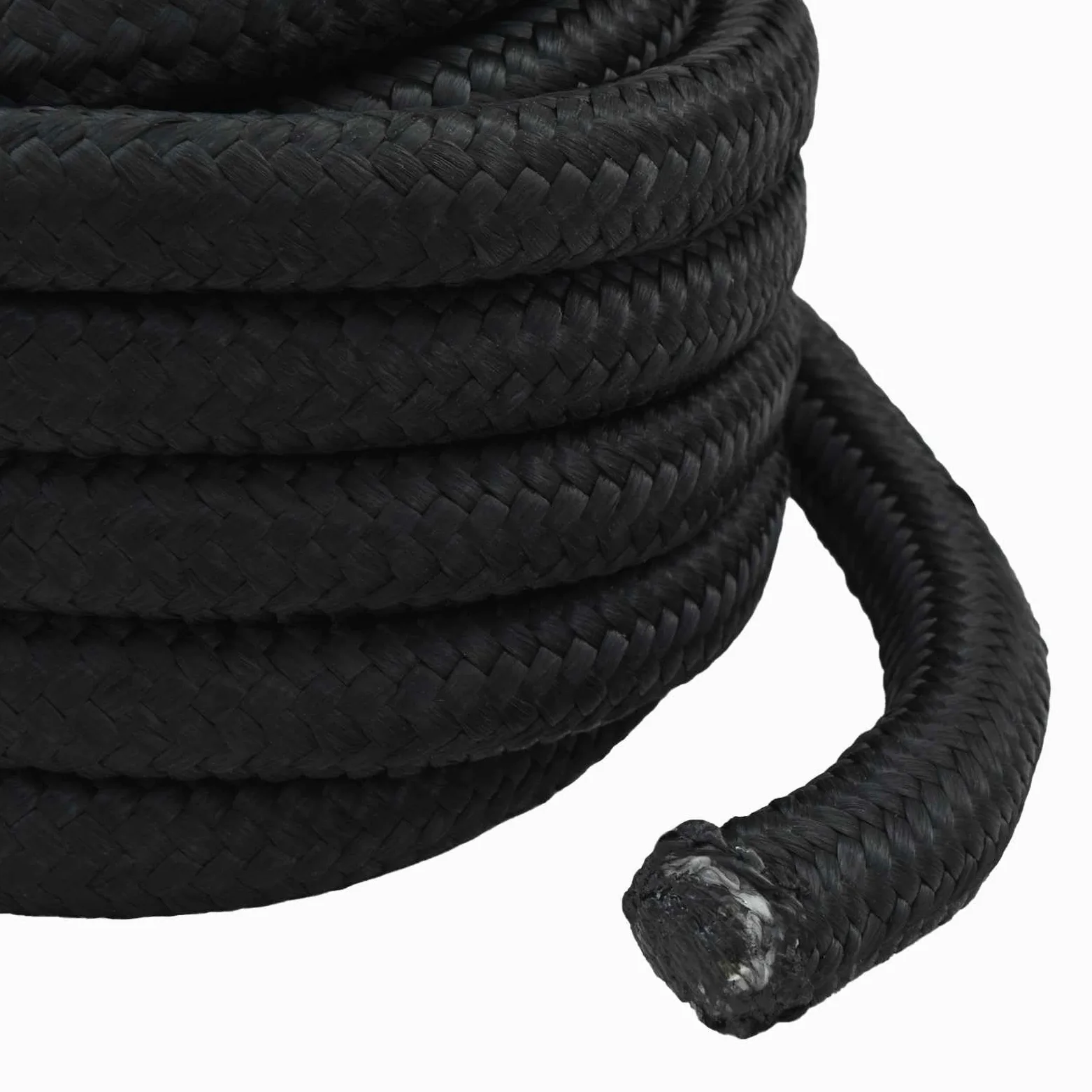 Cuerda de polipropileno para barco, 10 m, color negro, 3 cm de diámetro, resistente a la intemperie, para vela, canotaje, yatar, asegurar y atar