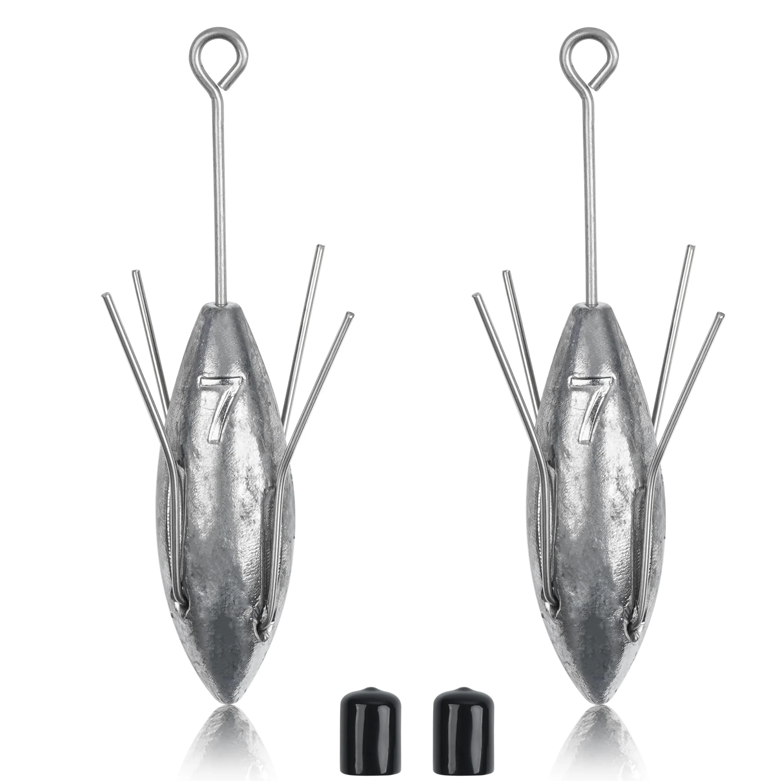 Sputnik - Pesas de Pesca de Surf de Cola Larga, Equipo de Pesca de Agua Salada, plomos de fundición de Surf, plomos de araña, bagre, Playa, araña, Pesas, para Arena del océano, mar, 85.0 g-198.4 g