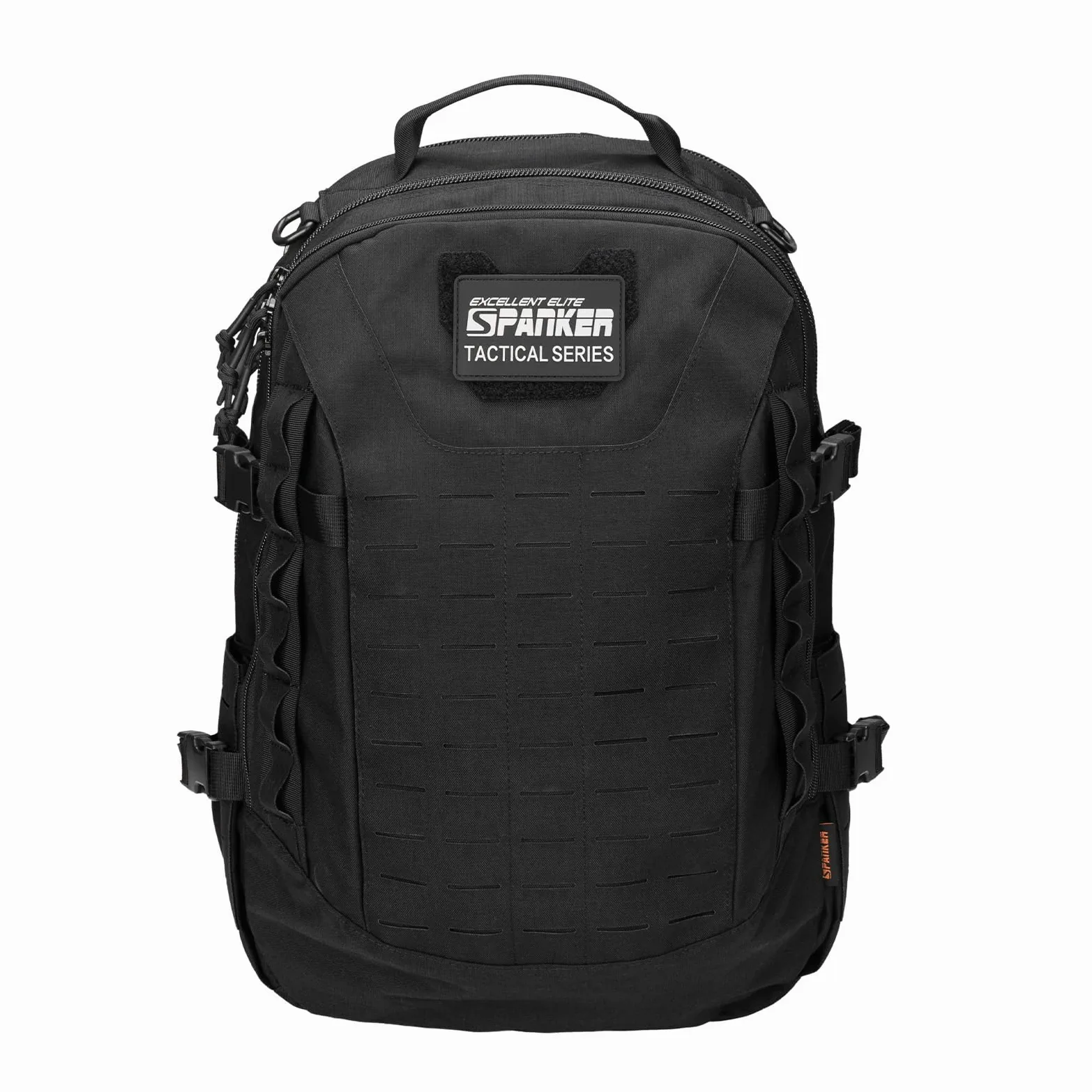 EXCELLENT ELITE SPANKER 40L Mochila de camping y senderismo Mochila táctica MOLLE Gran mochila militar para camping, senderismo y trekking(BLK)