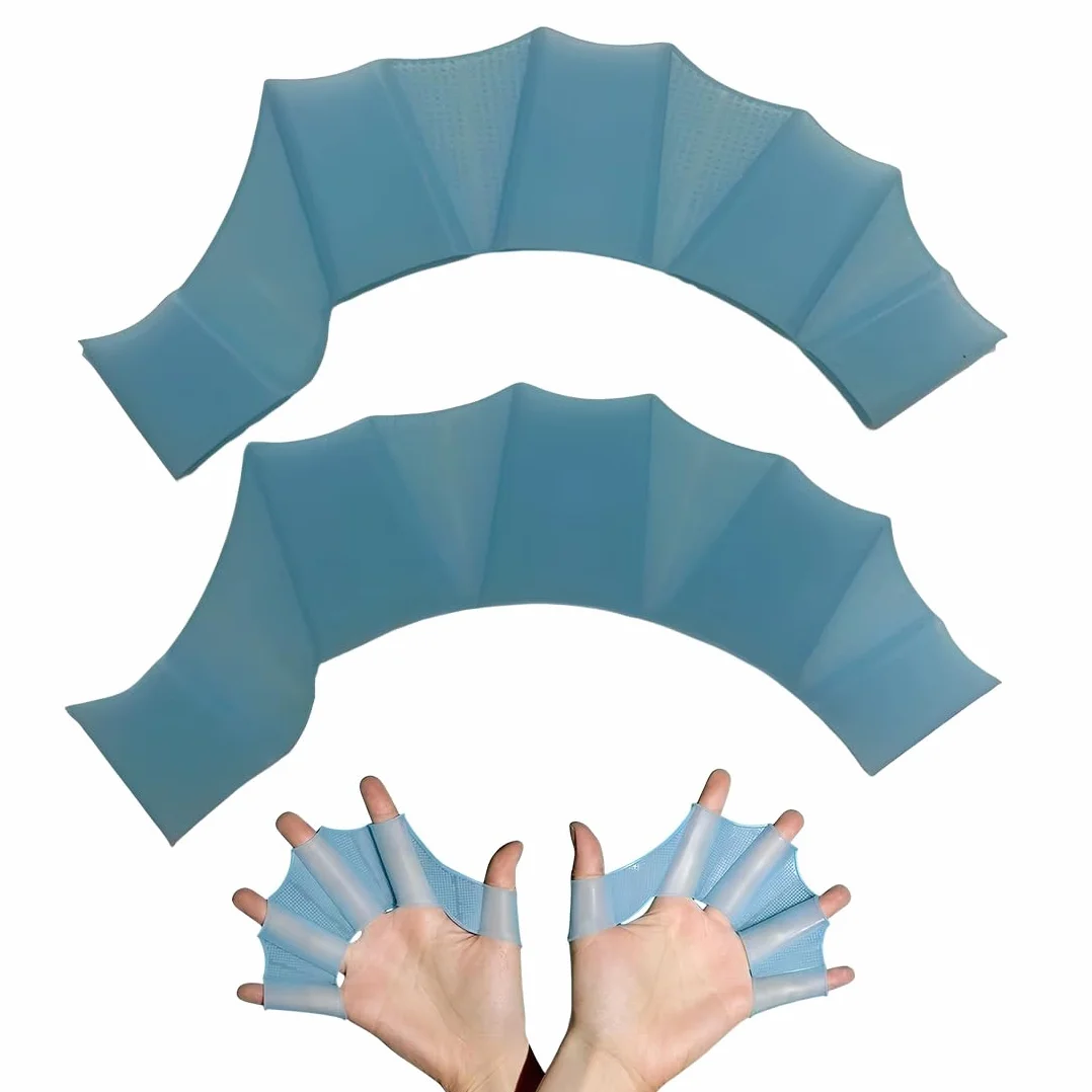 Palas de mano, palas cortas, 100% silicona, para entrenamiento de natación, entrenamiento en aguas abiertas, esnórquel, buceo para principiantes