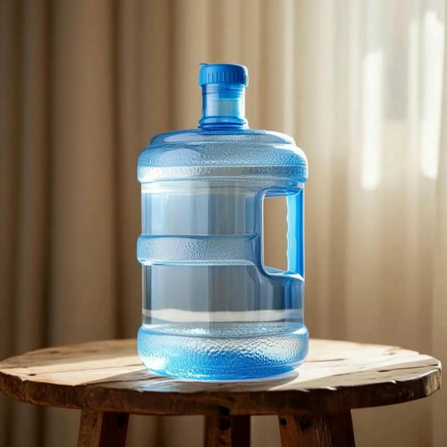 rockible Contenedor de Agua Botella Garrafa Recipiente de PET Reutilizable con Rosca Hermética y Forma Cilíndrica para Almacenamiento y Vertido sin Fugas, 10L