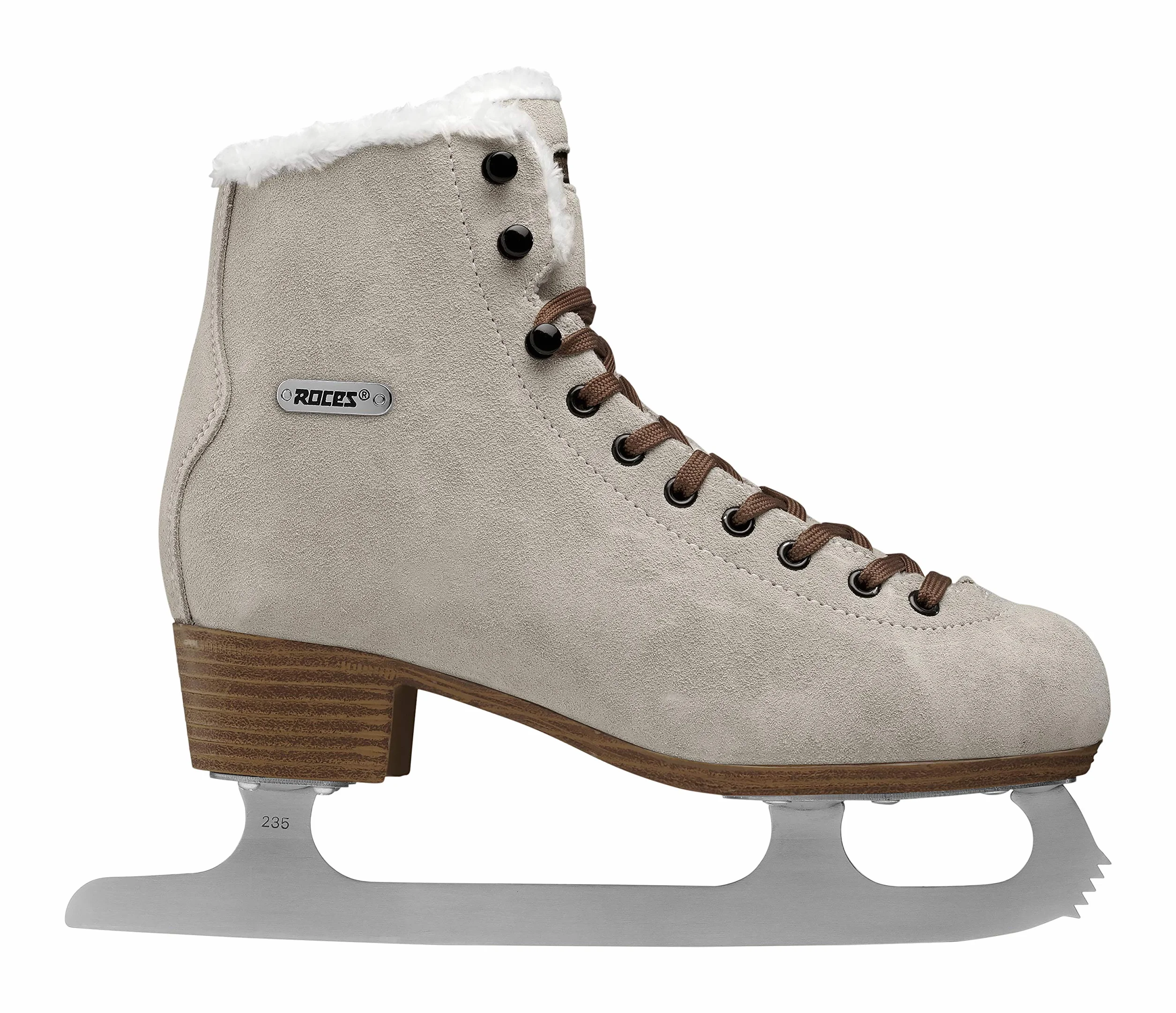 Roces Suede Eco-Fur Patines de Hielo Mujer