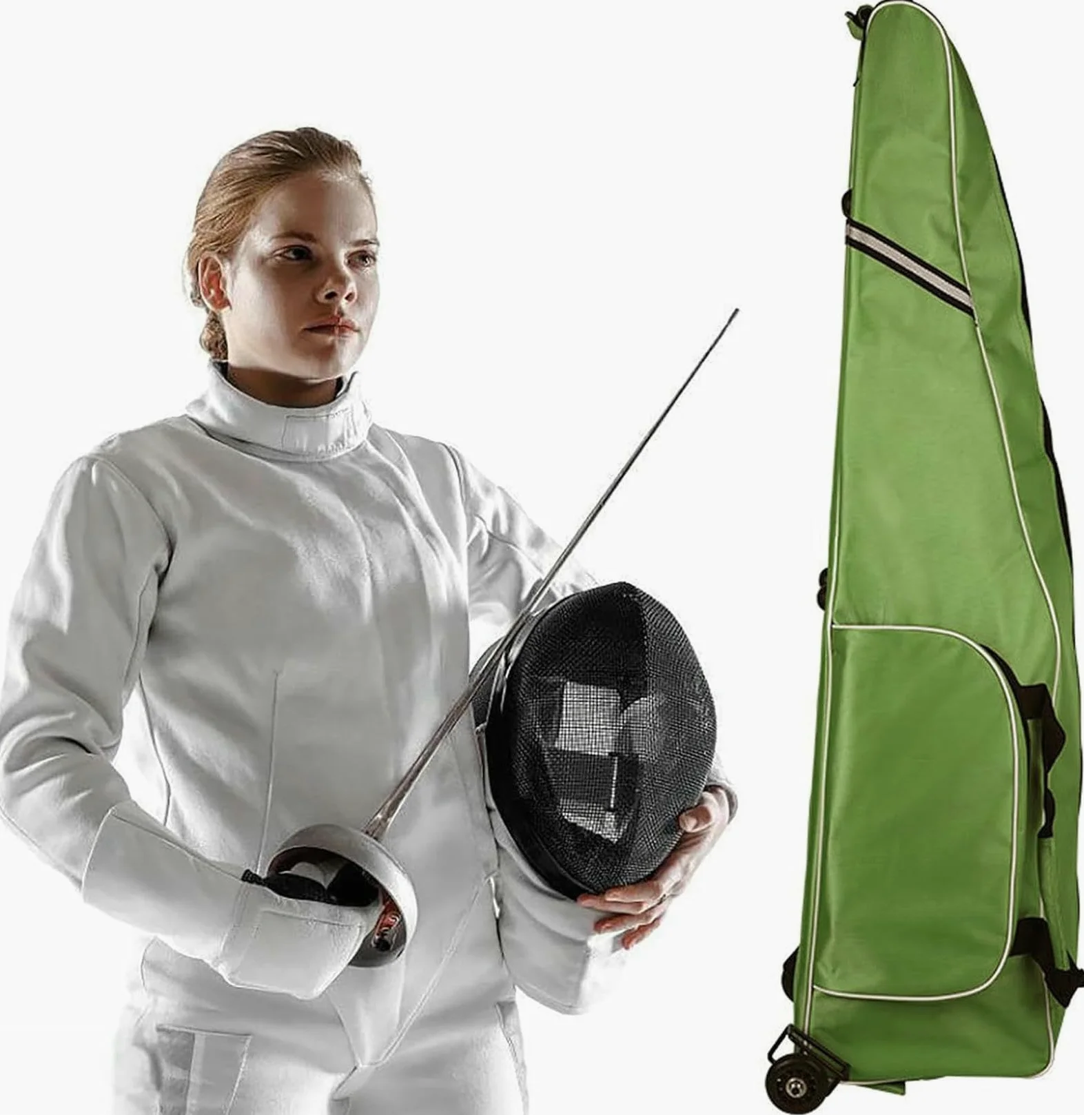 Bolsa larga de almacenamiento para espadas, tela Oxford impermeable, portátil, con asa y correa para el hombro, ideal para protección y transporte de equipos