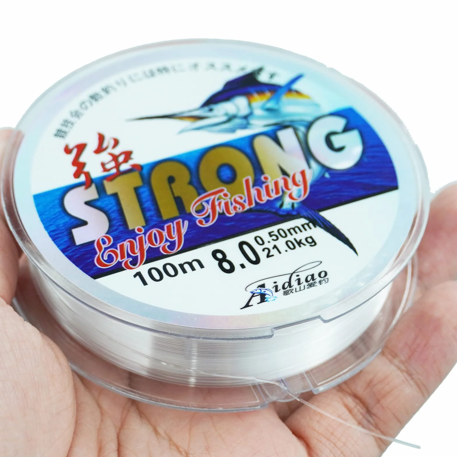 100 metros de línea de pesca, sedal de pesca, hilo de pescar, monofilamento de 0,5 mm, hilo de pesca de nailon transparente, alambre de tensión fuerte, línea de pesca, para fabricación joyas, pesca