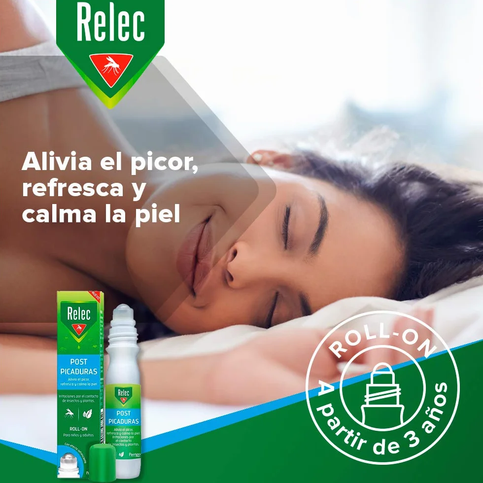 Relec Post Picaduras Roll-On 15 ml (+3 Años) Alivia Picor Plantas Insectos