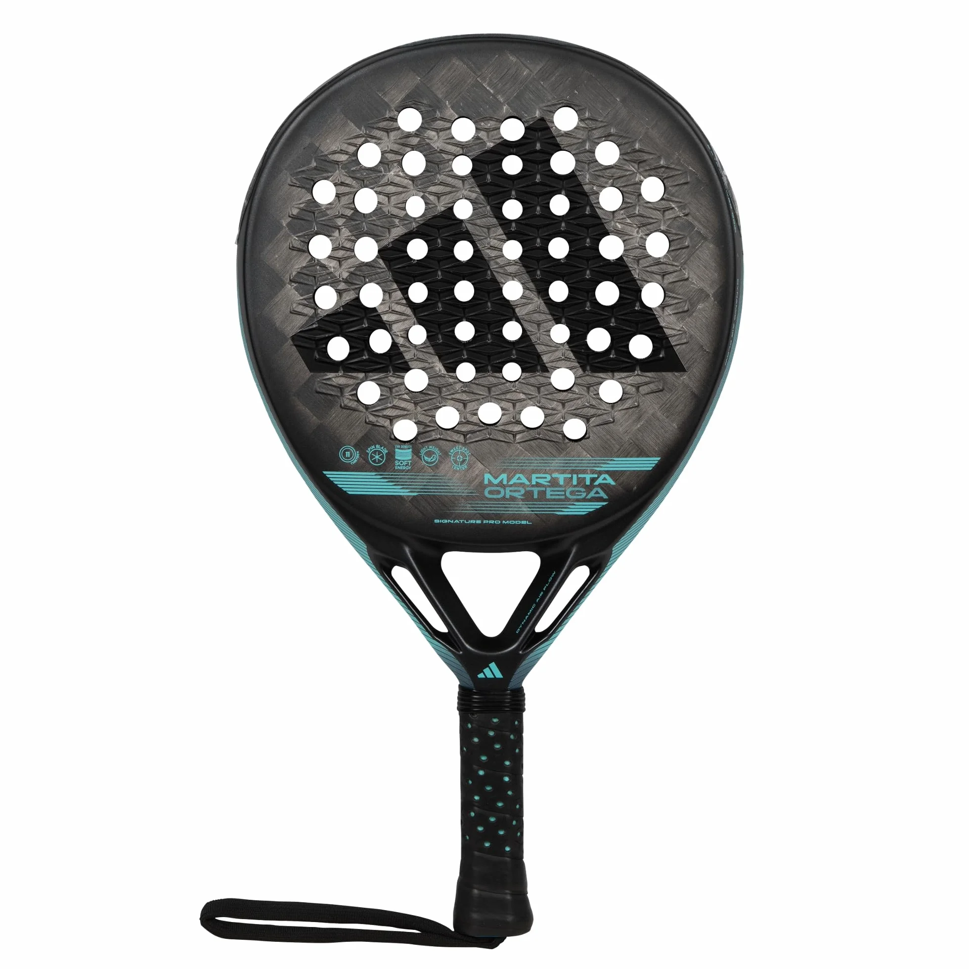 Pala de pádel adidas Cross It Light 3.3, Gris,Negra, Forma Redonda, Goma eva Soft Energy,Fibra 24k