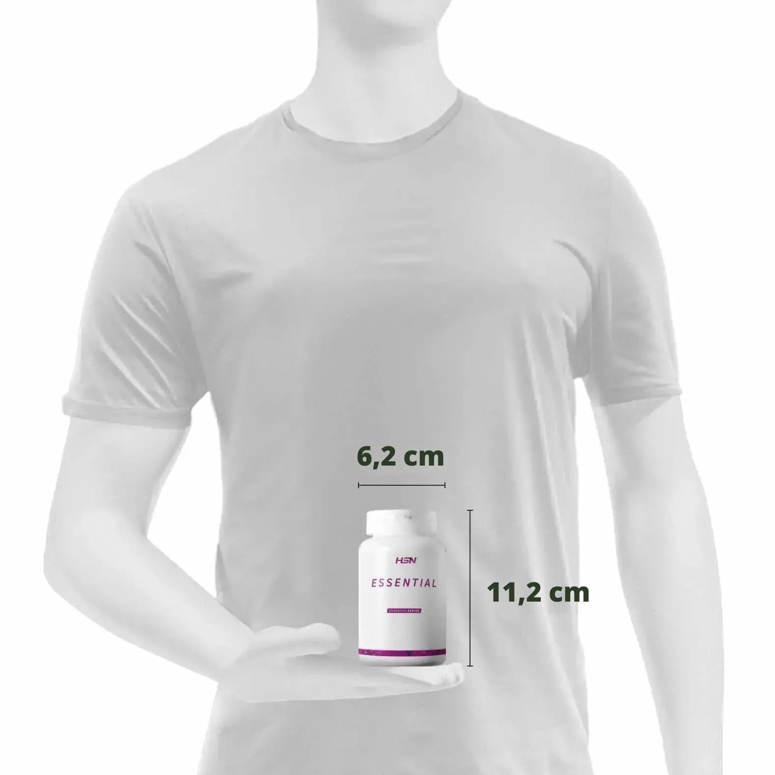 Bisglicinato de Magnesio 100mg Elemental 120 Cápsulas Vegetales Quelado Vegano Sin Gluten No-GMO