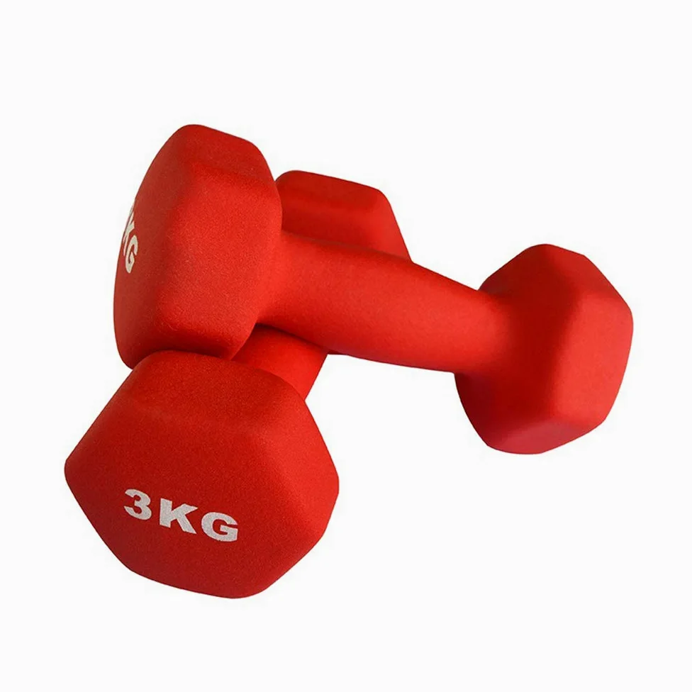 AKT Mancuernas Hex de Neopreno Conjunto (1 Par) - 0.5kg - 5kg Pesas de Entrenamiento Aeróbicos Yoga Entrenamiento de Fuerza Caminar Baile Fitness y Rehabilitación