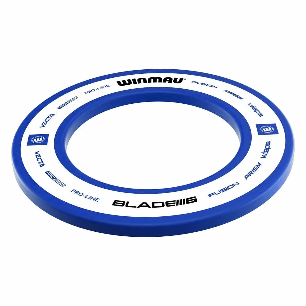 WINMAU Anillo envolvente para tablero de dardos Pro Line 1.0 y 2.0 rojo, azul, negro y blanco, protector de pared