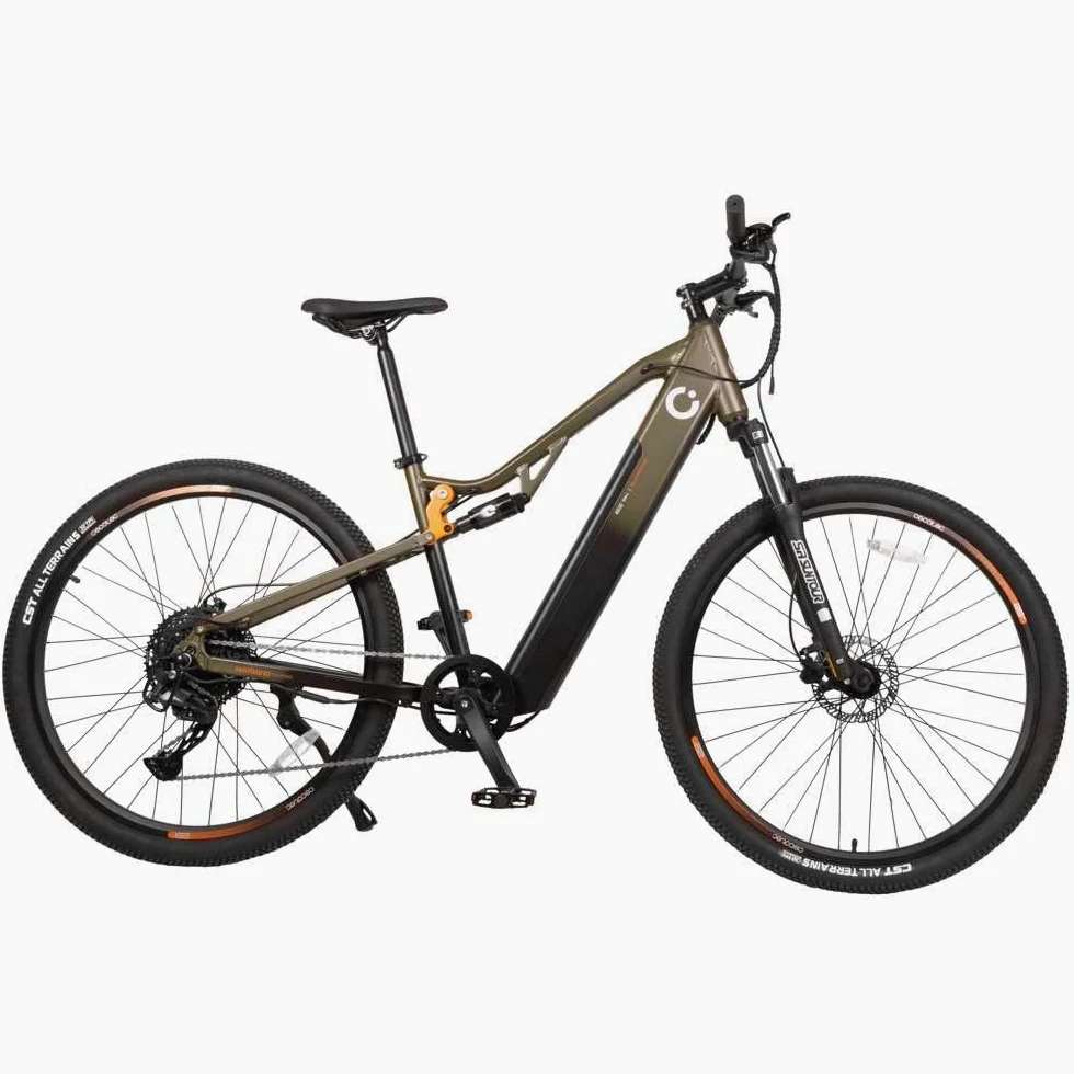 Cecotec Bicicleta Eléctrica de Montaña 29" Supreme. 120Km de Autonomía, Doble Suspensión, Cambio Shimano Cues de 10 Velocidades y Doble Disco de Freno Hidráulico Tektro