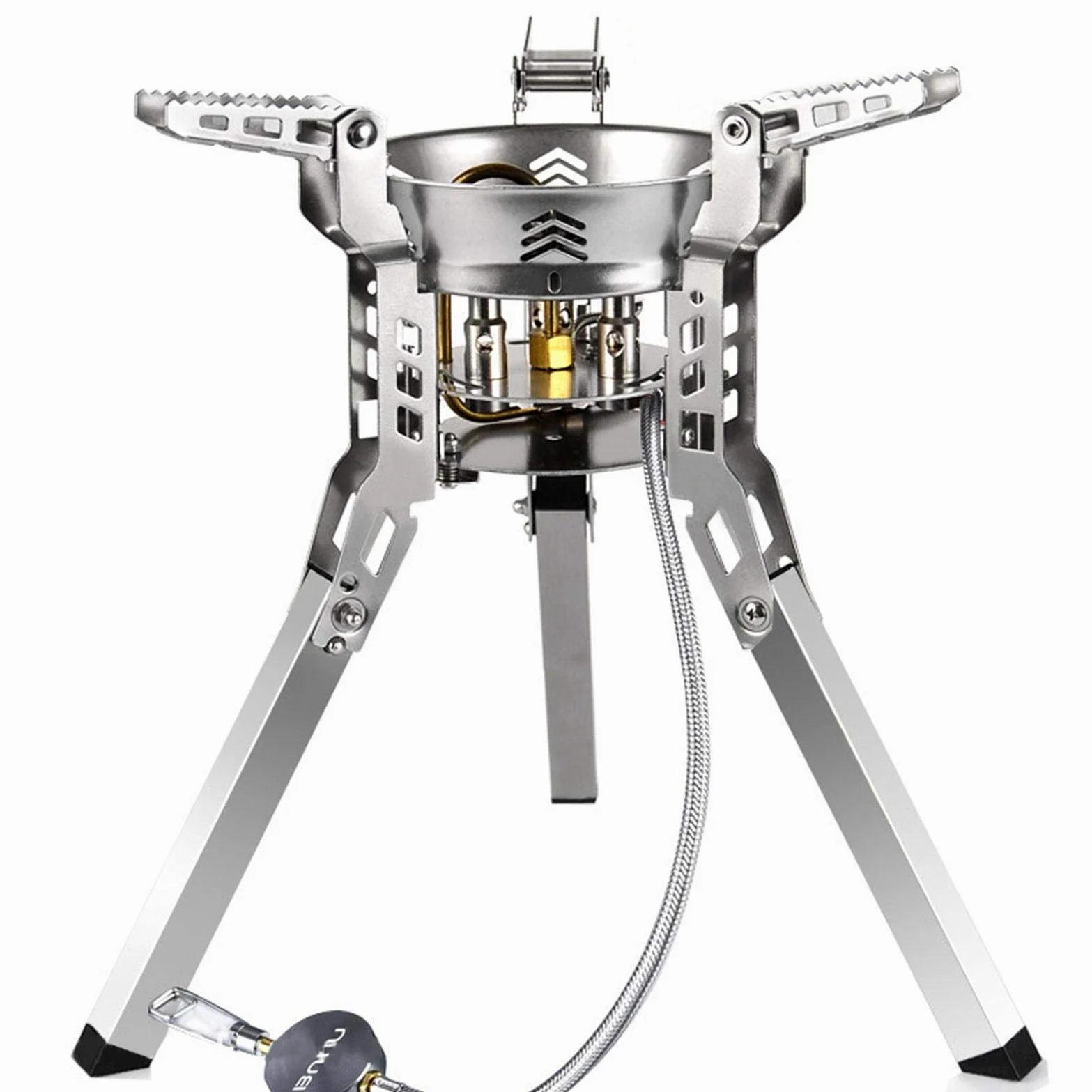 - Hornillo de camping - Quemador de cocina de alto rendimiento de 6800 W con encendido piezoeléctrico y bolsa de transporte - Hornillo portátil de camping con ajuste de potencia de fuego multinivel | con encendido piezoeléctrico y bolsa de transporte - Ho