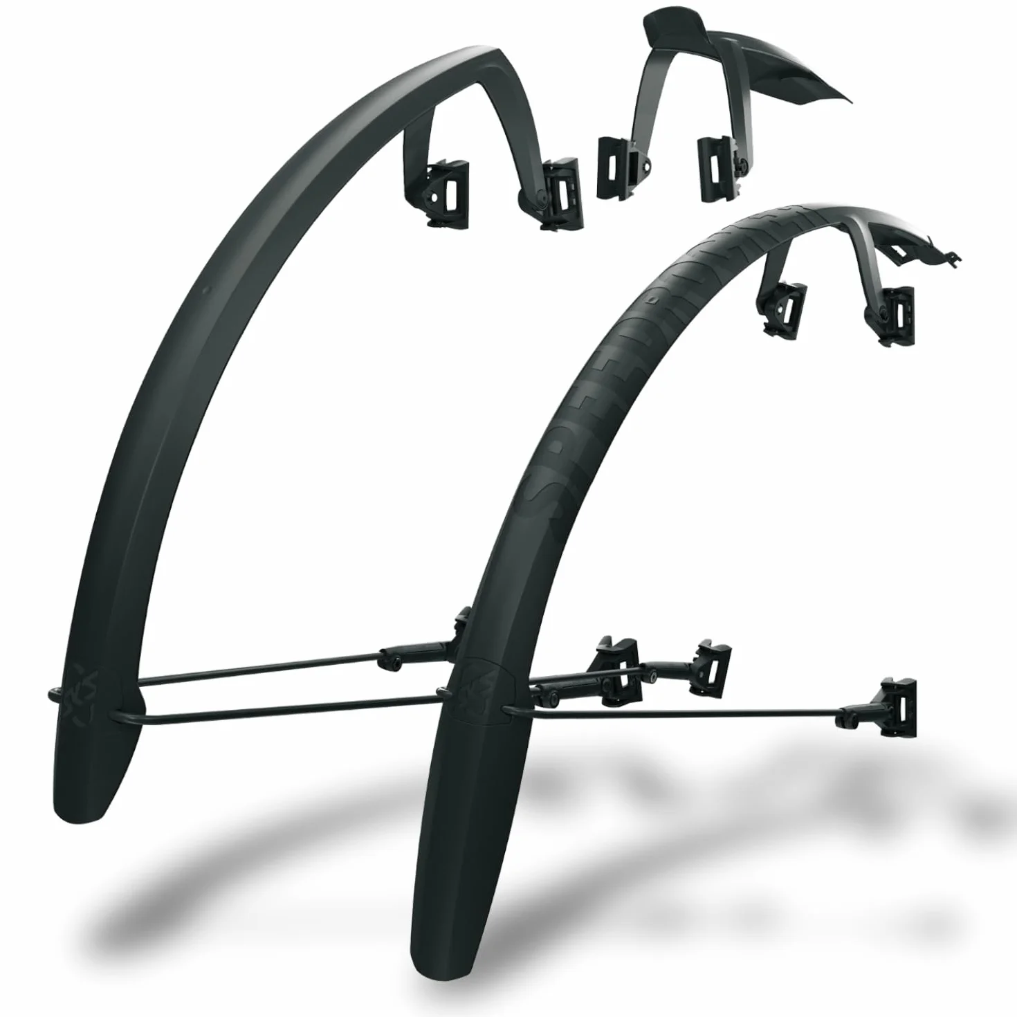 SKS Germany SPEEDROCKER Set Juego de Guardabarros con puntales (para Bicicletas de Grava, ciclocross y de Carretera; función de Doble alerón; Perfil de extensión Extensible)