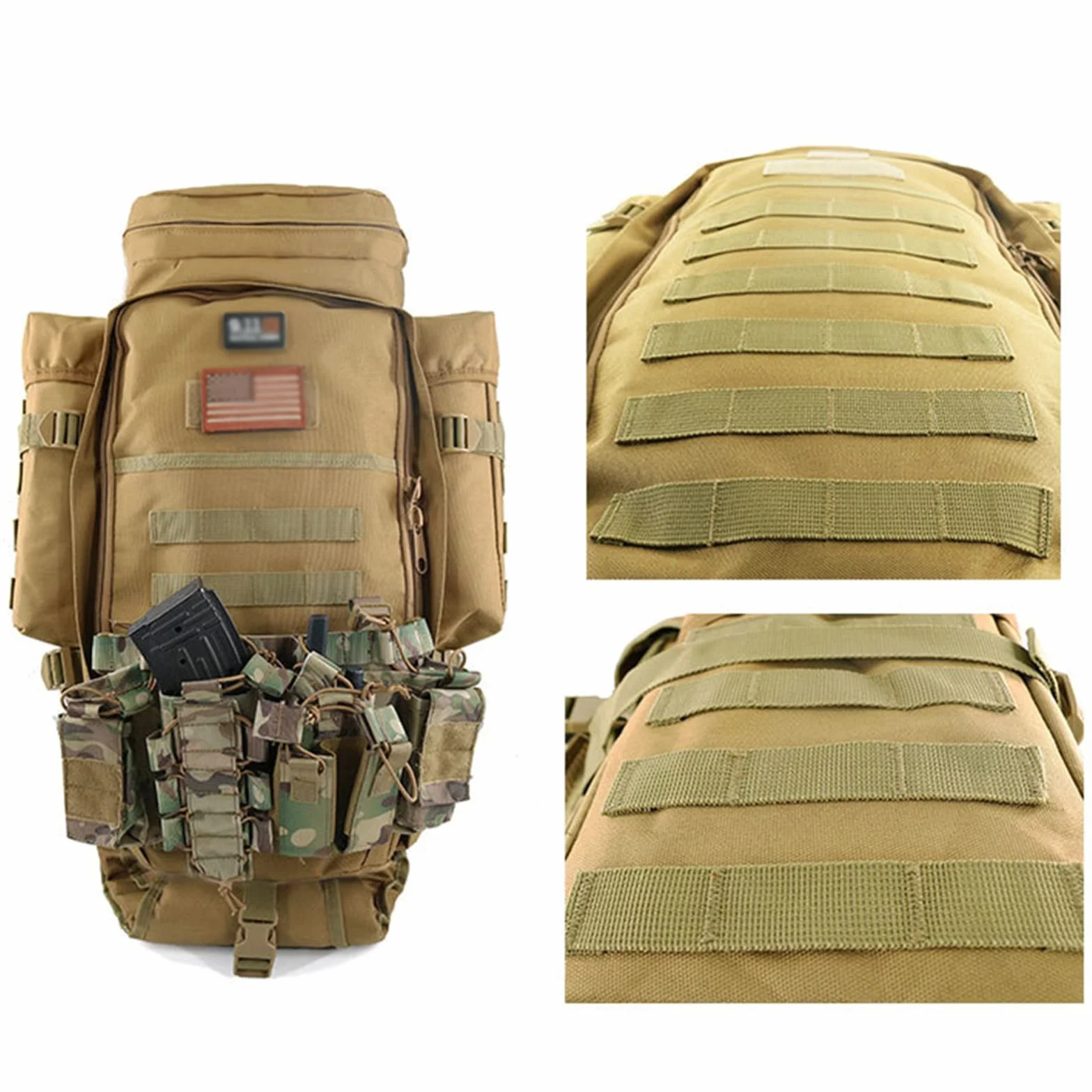 Mochila Táctica para Rifle, Bolsa Larga para Rifle, Mochila Militar Molle, Mochilas de Asalto Militares, Equipo Táctico para Caza, Pesca, Airsoft, Mochila para Rifle, Mochila para Campo de Ti