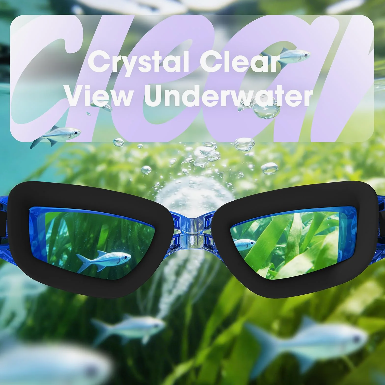 MAMBAOUT Gafas de natación, paquete de 2 gafas de natación antivaho, sin fugas, protección UV para hombres, mujeres, adultos y jóvenes