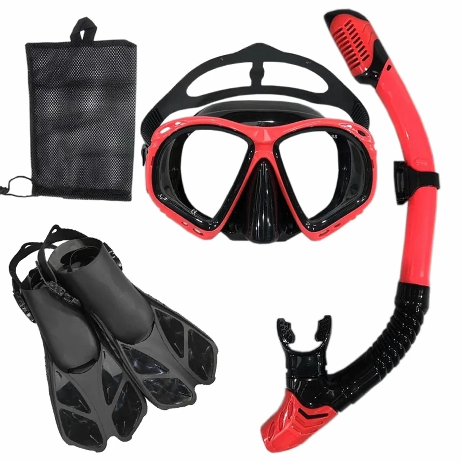 Máscara de Snorkel Buceo Máscara de Buceo y Gafas de Buceo con Tubo de respiración, Conjunto de Tubo de natación para Adultos Unisex