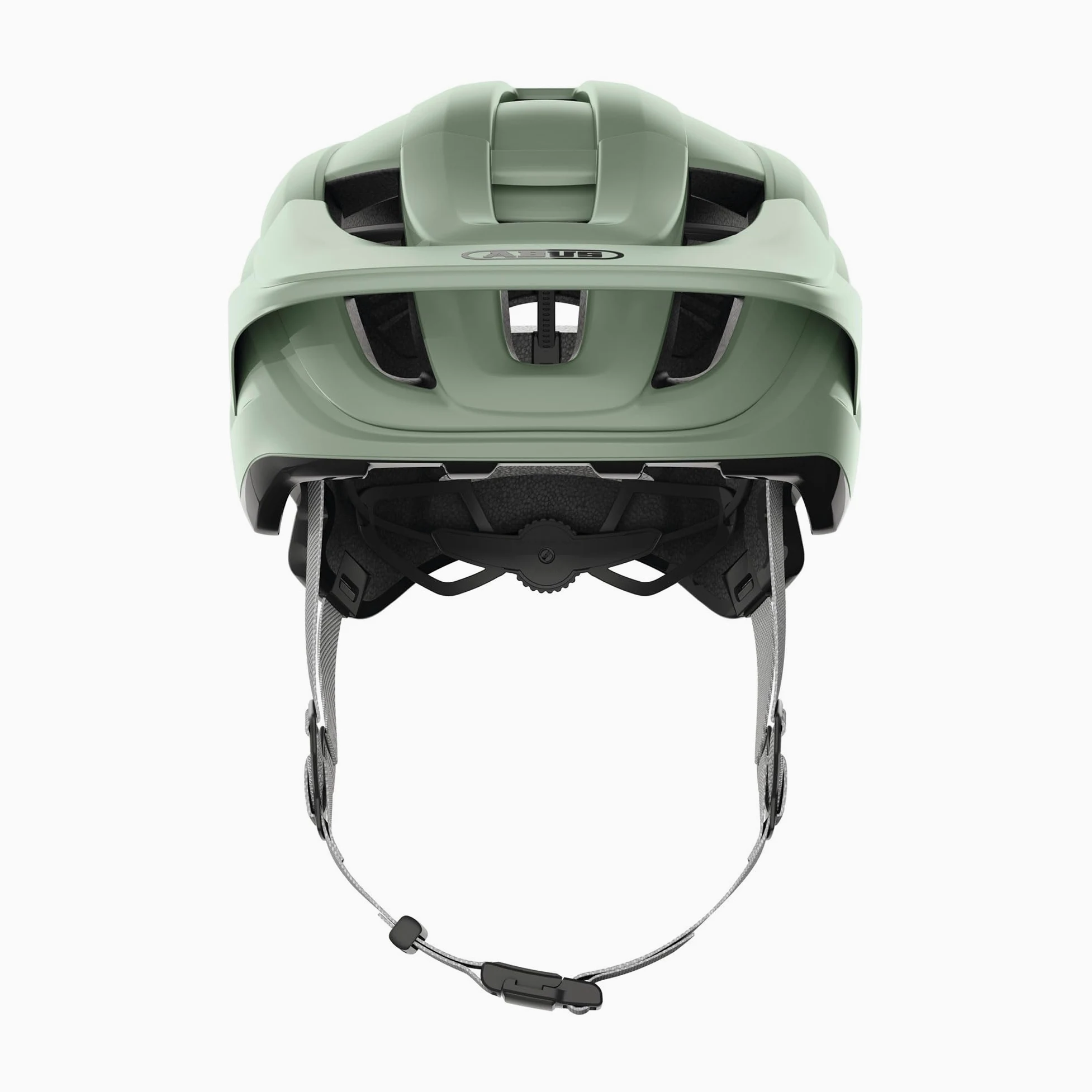 ABUS Cliffhanger Casco MTB de Bicicleta, Mist Green, S | Casco MTB Singletrail y Enduro, cierre magnético, visera ajustable, almohadillas lavables