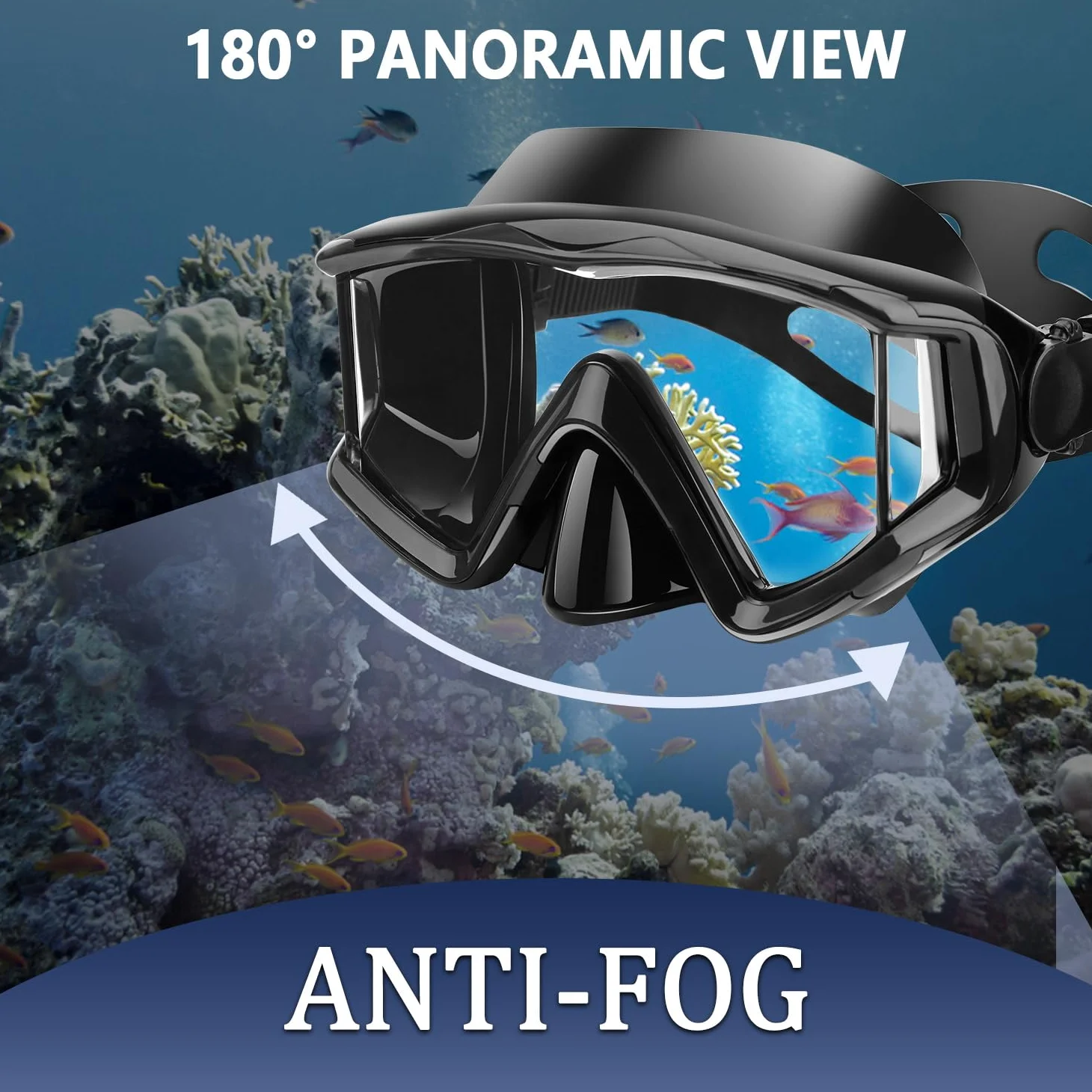 Máscara de buceo antivaho para natación, máscara de esnórquel adecuada para adultos, buceo, natación, esnórquel, máscaras