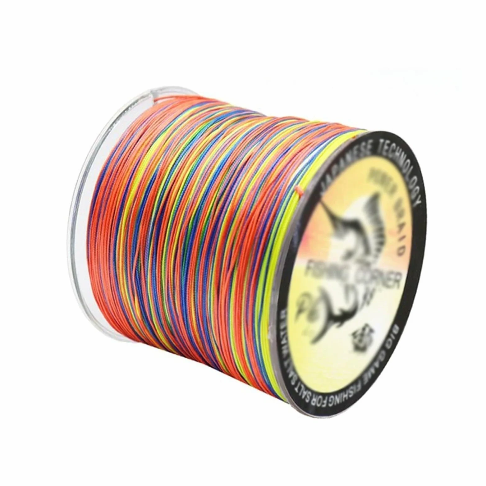 Hilo de Pesca Hilo de pescar trenzado de 12 hebras, hilo de pescar de agua salada con multifilamento de PE de 300mm, hilo Multicolor superfuerte Fuerte Linea de Pesca ( Color : 300m Multi , Size : 30-