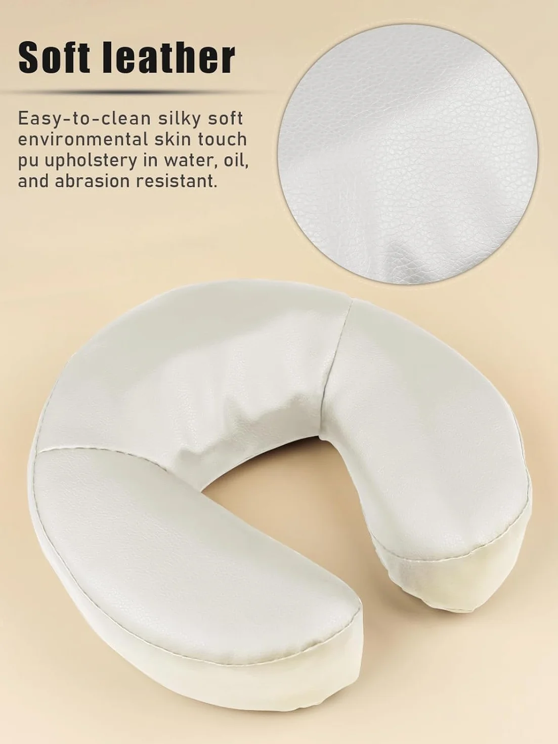 Cojín Facial Universal para Masaje, Forma de Media Luna para Rostro, Cuello y Cabeza