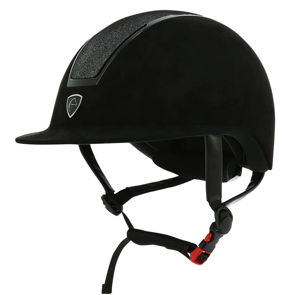 EQUITHEME Casco de Montar moiré con Destellos